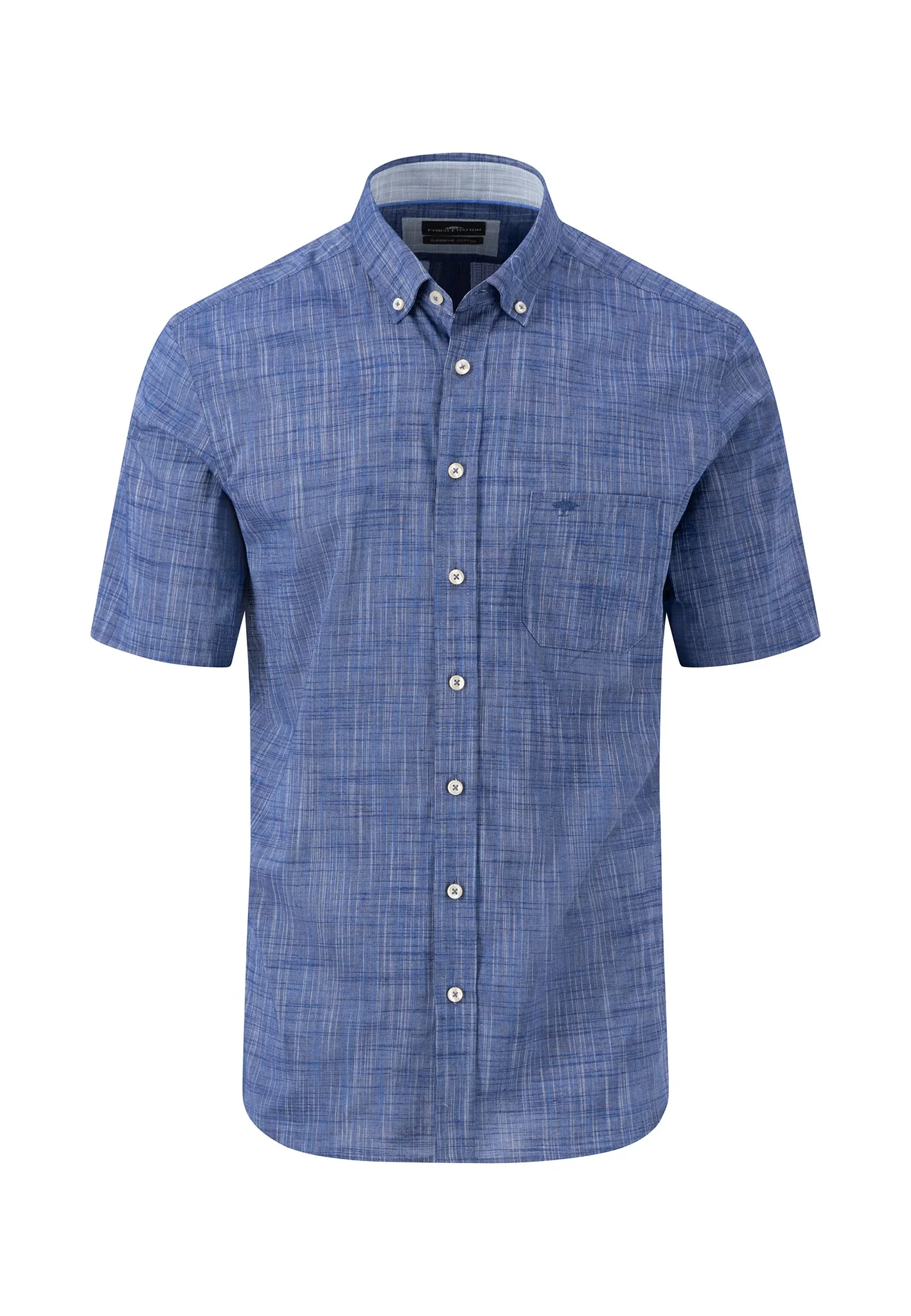 Leichtes Halbarm-Hemd aus Slub-Baumwolle - Image 7