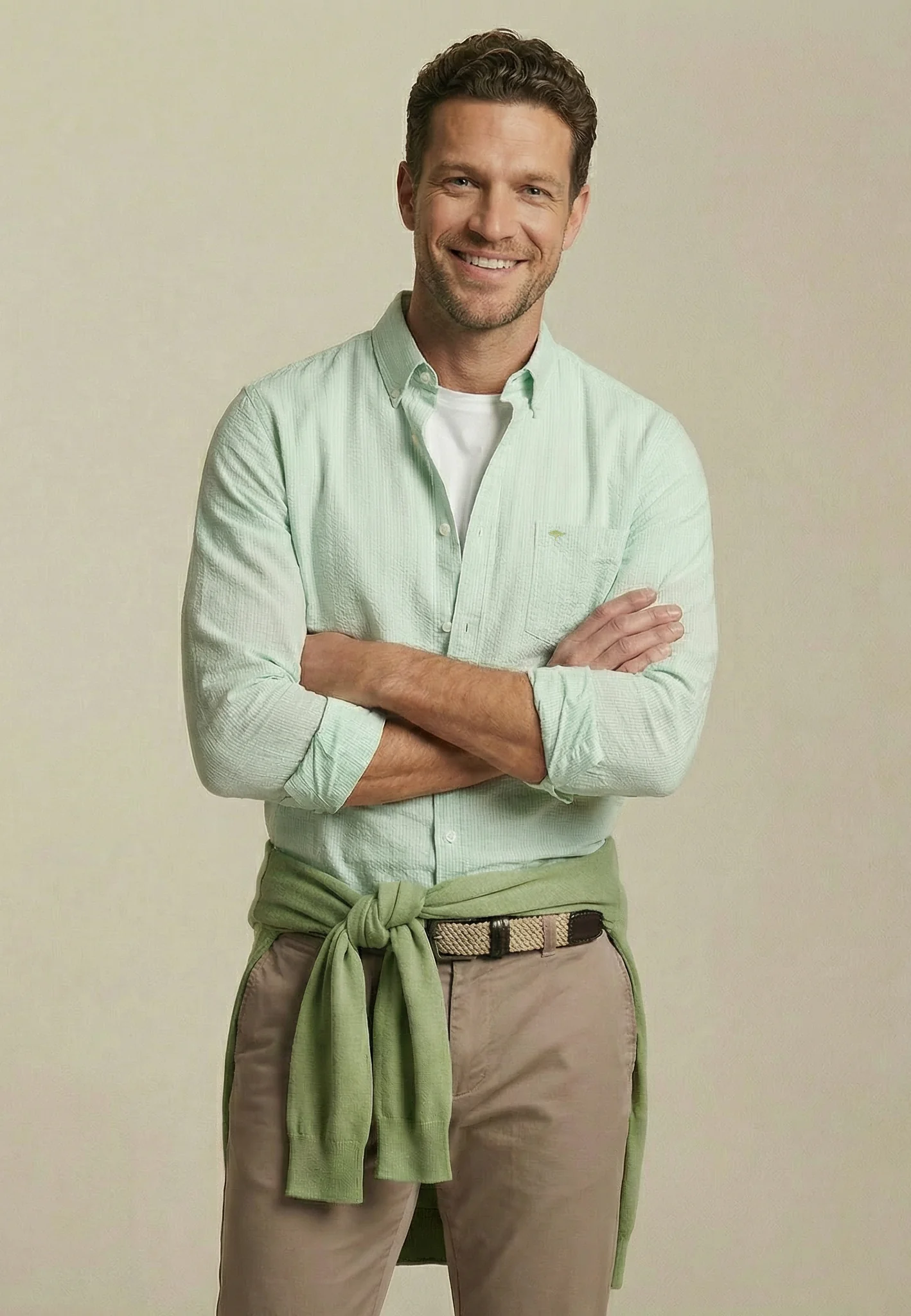 Hemd aus Baumwolle mit Kentkragen und langen Ärmeln - Image 11