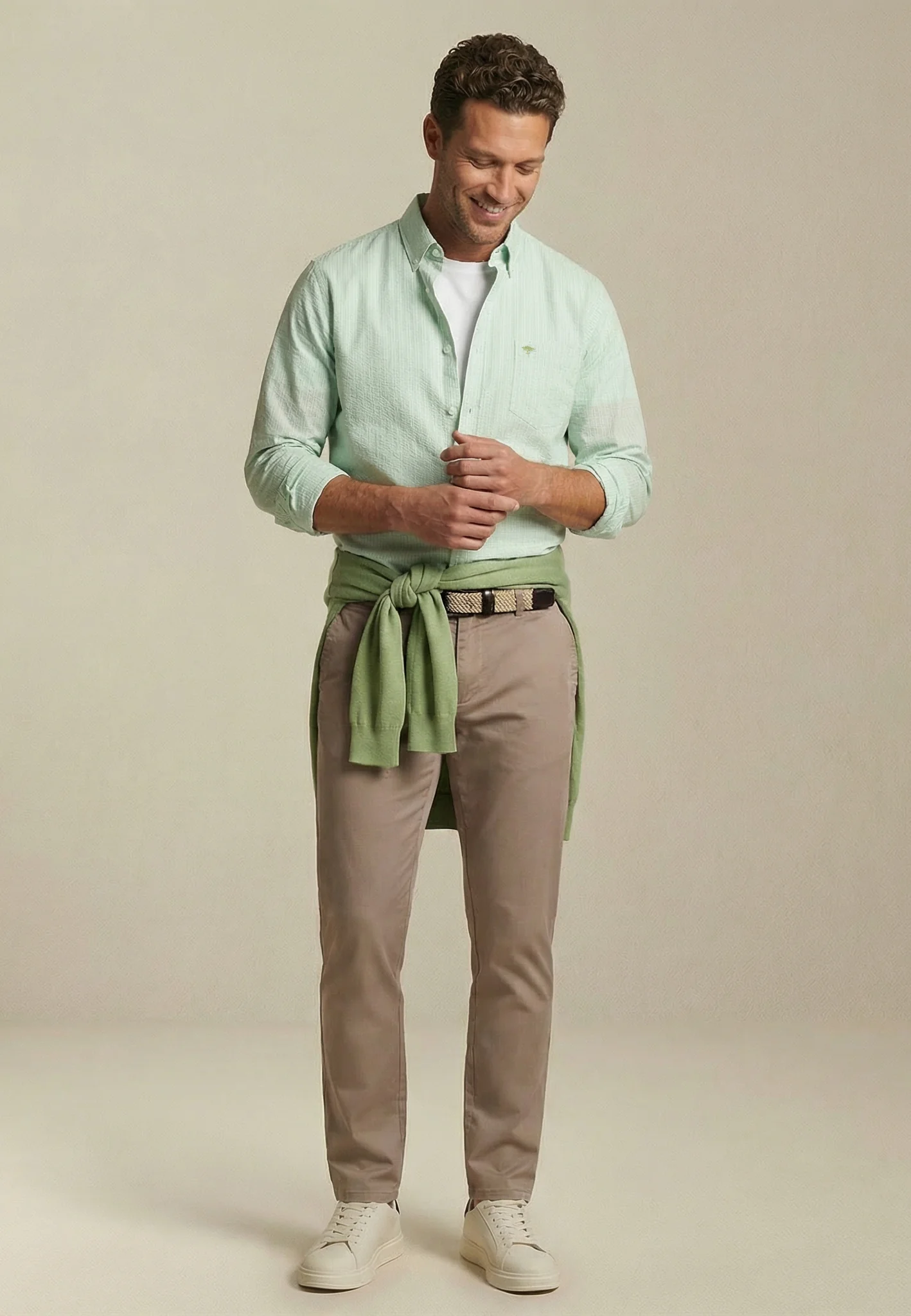 Hemd aus Baumwolle mit Kentkragen und langen Ärmeln - Image 12