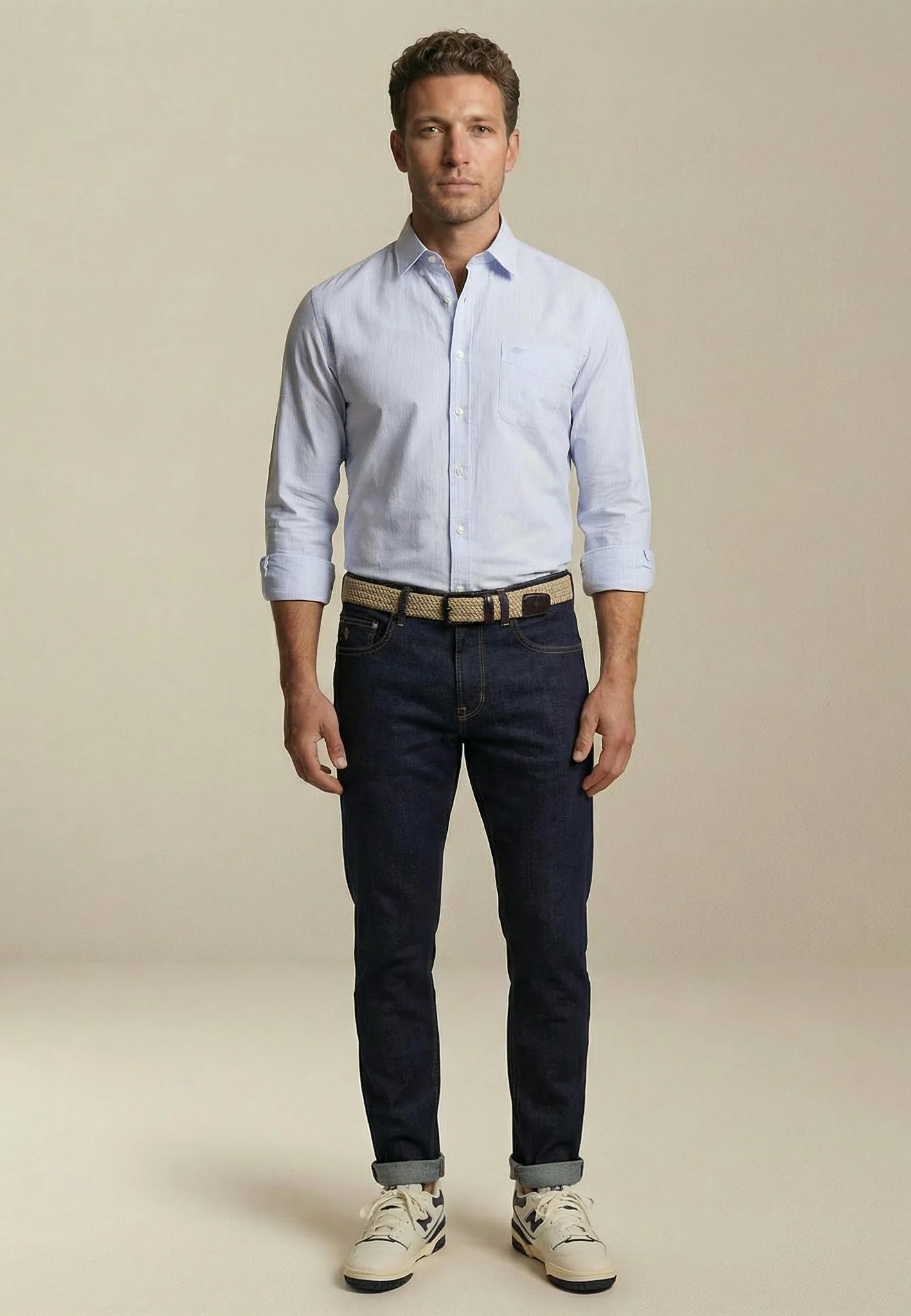 Hemd aus Baumwolle mit Kentkragen und langen Ärmeln - Image 7