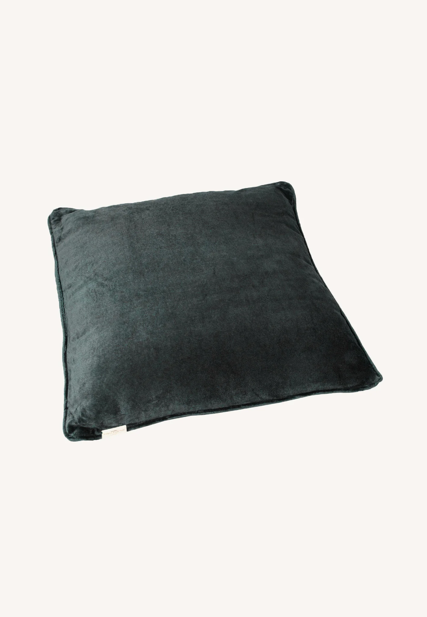 AMANI Samtkissen mit einfarbiger Paspel - Image 3