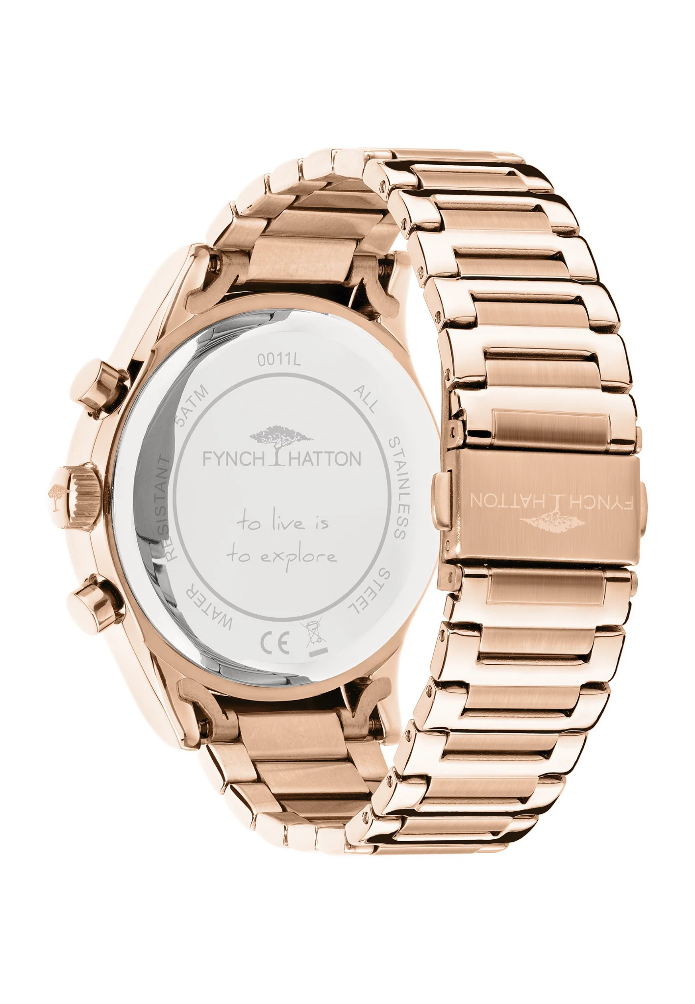 Armanduhr aus Edelstahl | roségold - Image 4