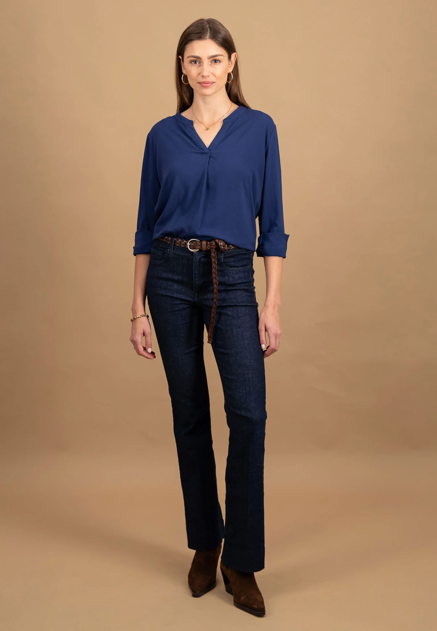 Bluse aus Viskose mit Serafino-Ausschnitt - Image 20