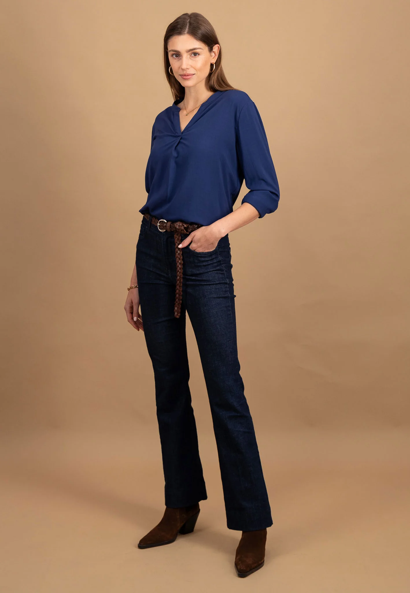 Bluse aus Viskose mit Serafino-Ausschnitt - Image 22