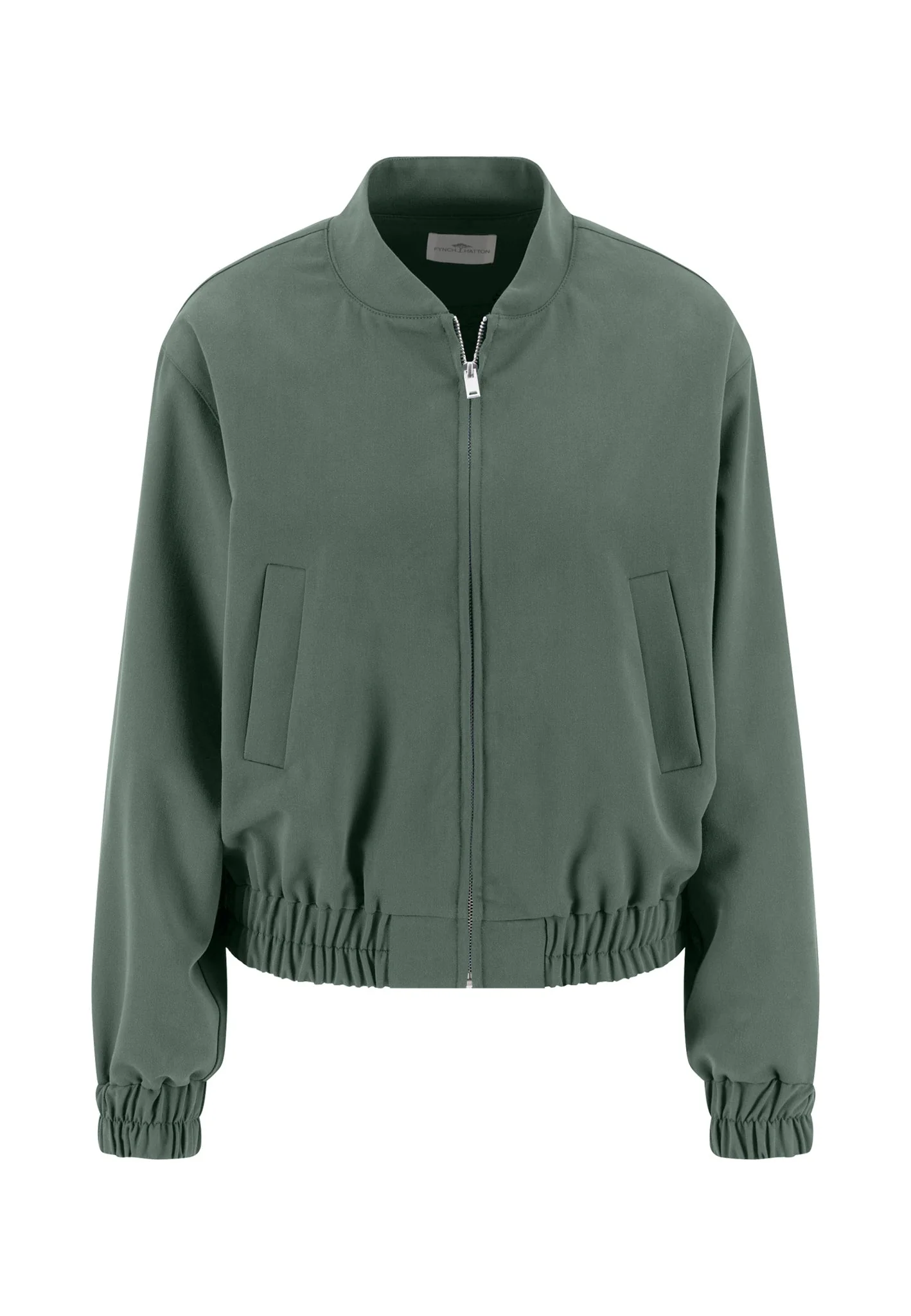 Bomberjacke aus Materialmix mit Reißverschluss und elastischen Abschlüssen - Image 10