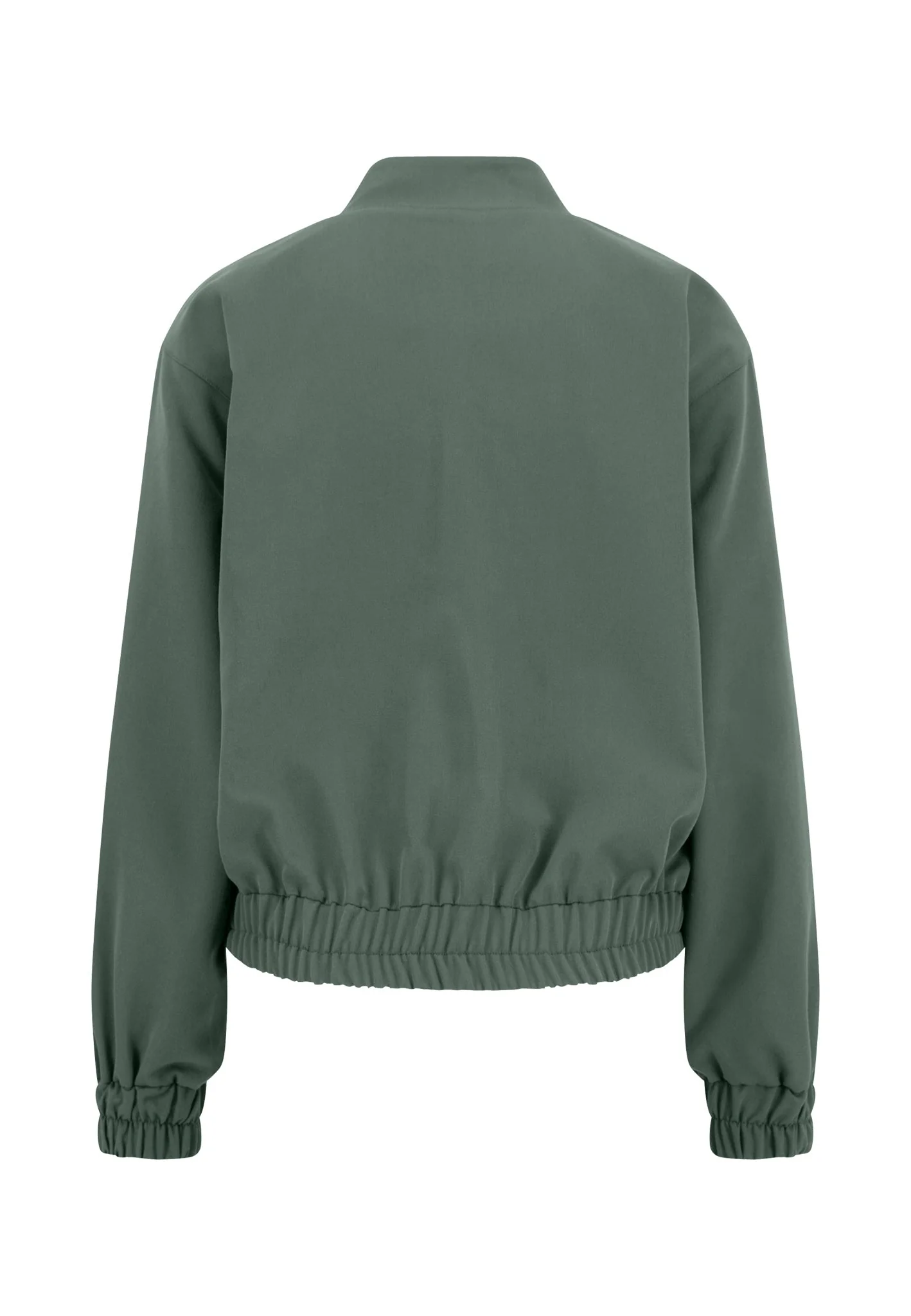 Bomberjacke aus Materialmix mit Reißverschluss und elastischen Abschlüssen - Image 11