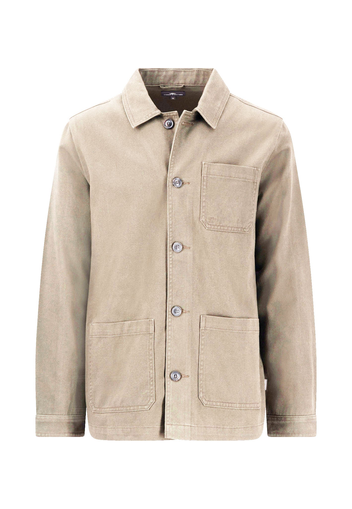 Overshirt aus Twill mit Kentkragen - Image 5