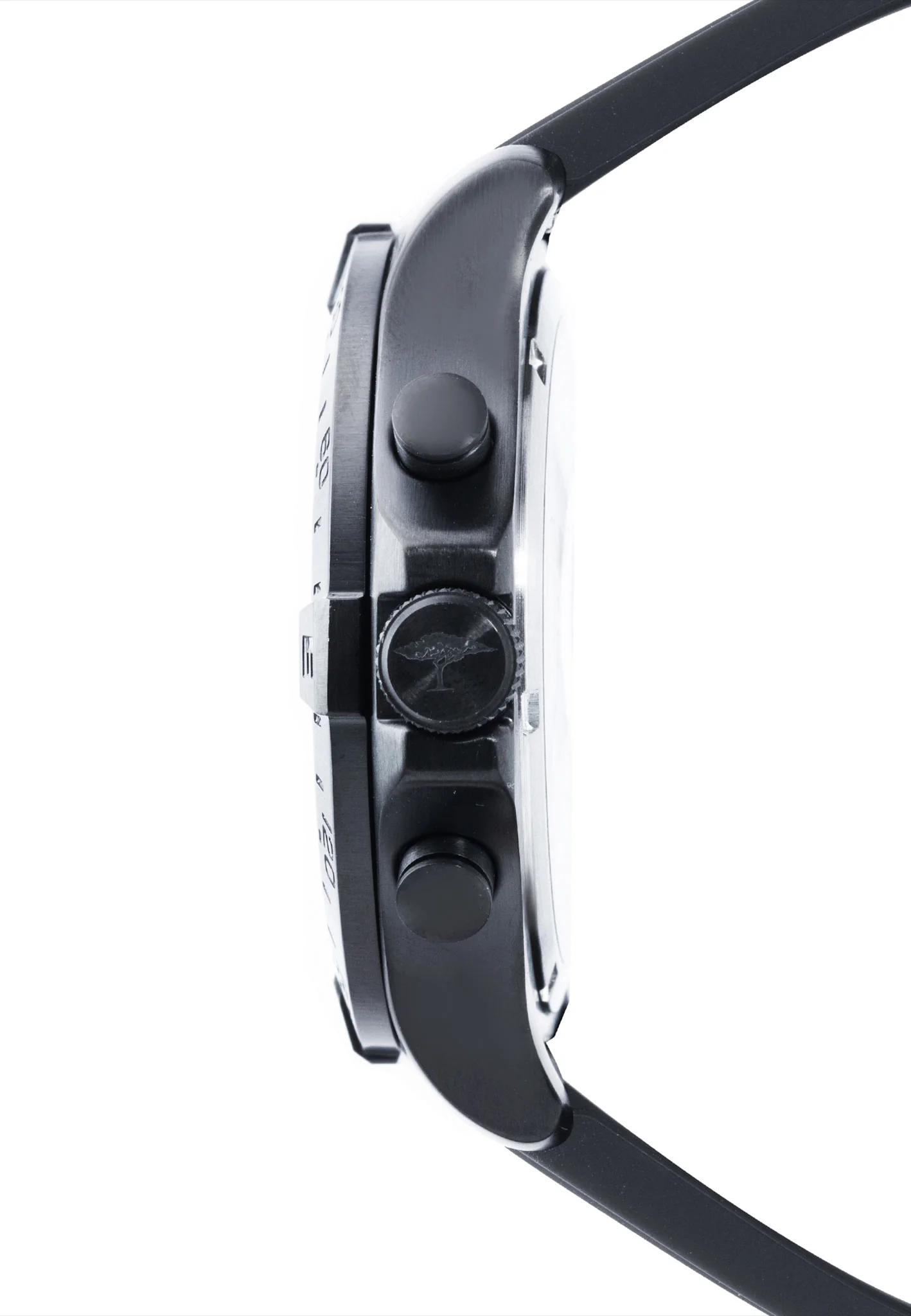 Edelstahlarmbanduhr mit Chronographenfunktion und Silikonband - Image 3