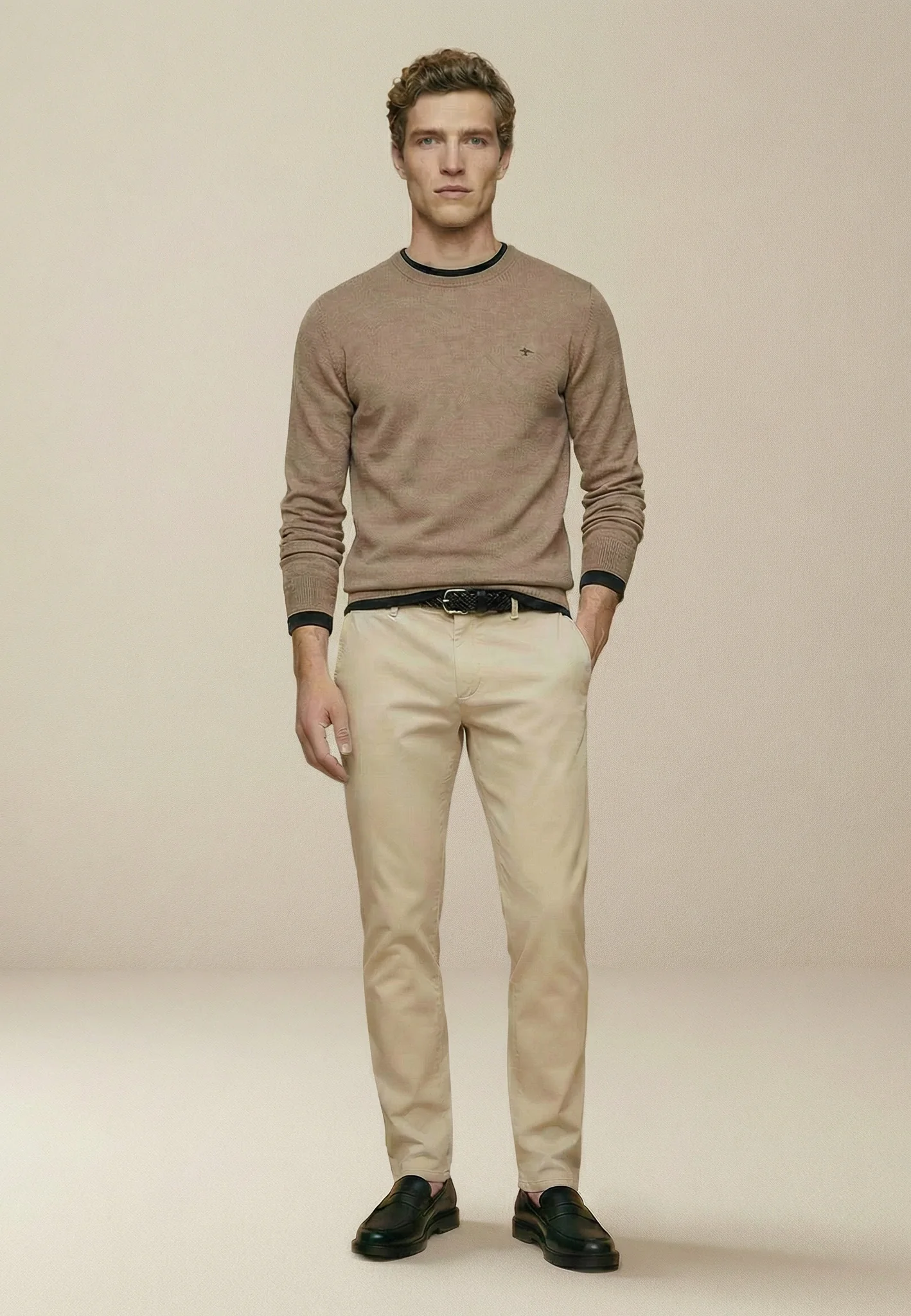 Feinstrickpullover aus reiner Baumwolle mit Rundhalsausschnitt - Image 22