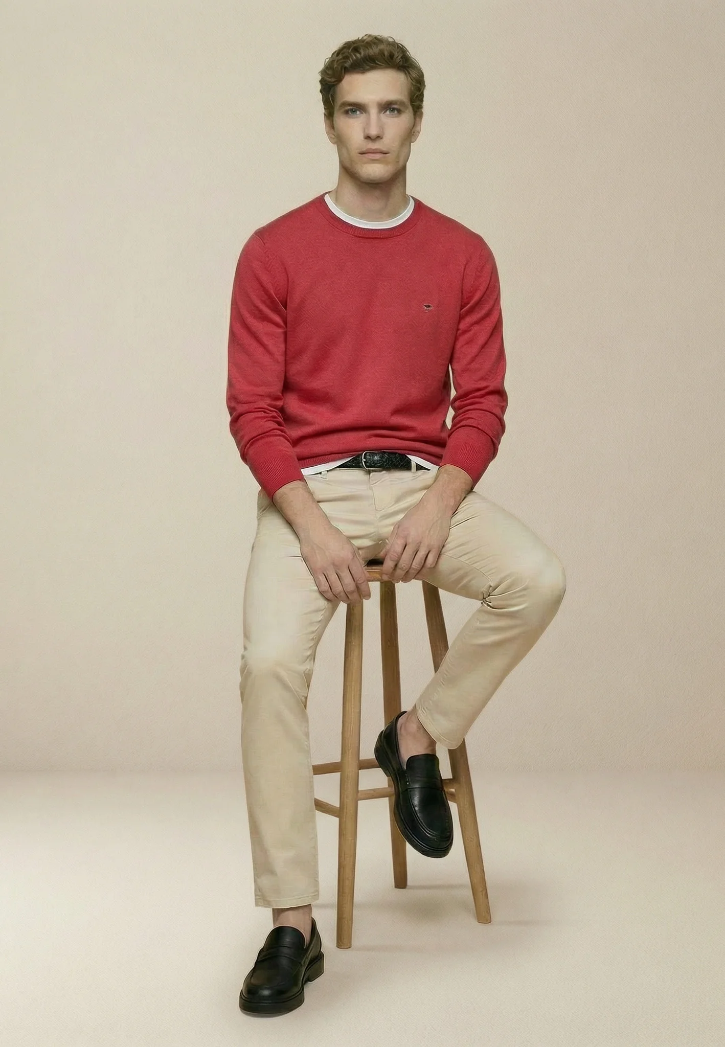 Feinstrickpullover aus reiner Baumwolle mit Rundhalsausschnitt - Image 28