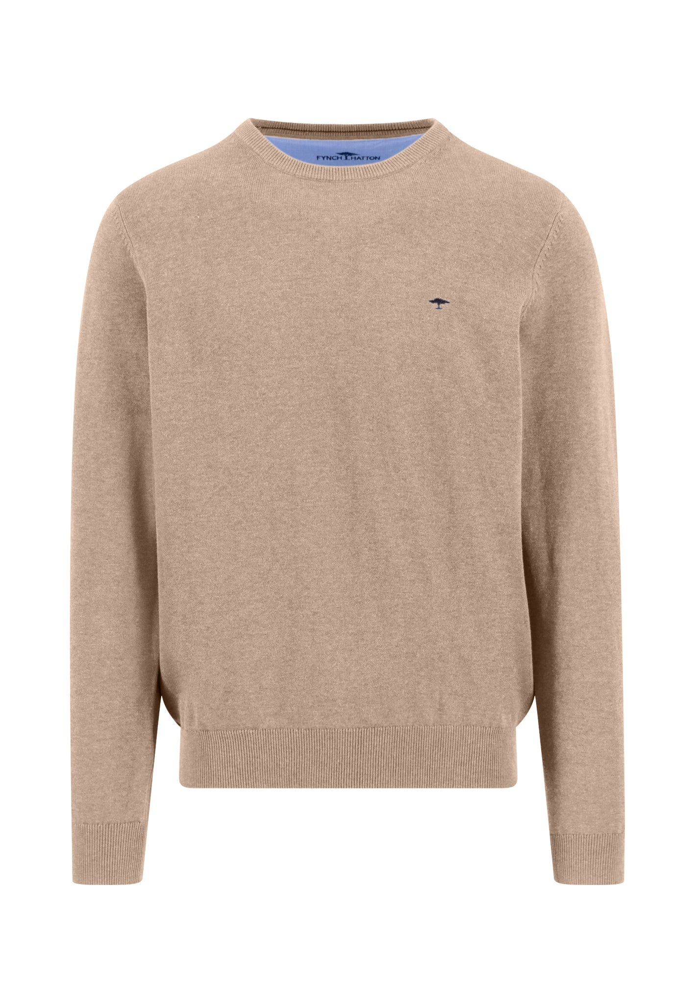 Feinstrickpullover aus reiner Baumwolle mit Rundhalsausschnitt - Image 4