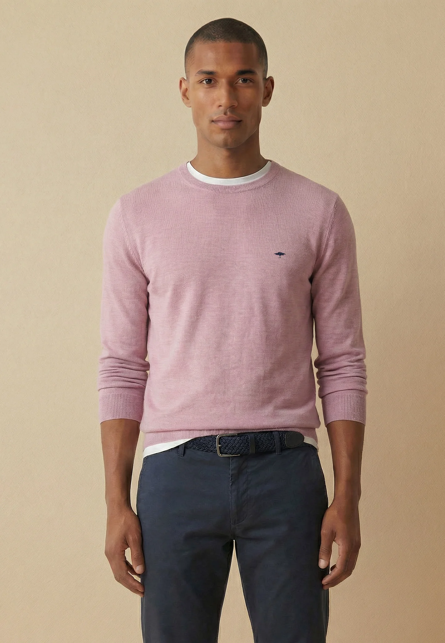 Feinstrickpullover aus reiner Baumwolle mit Rundhalsausschnitt - Image 46