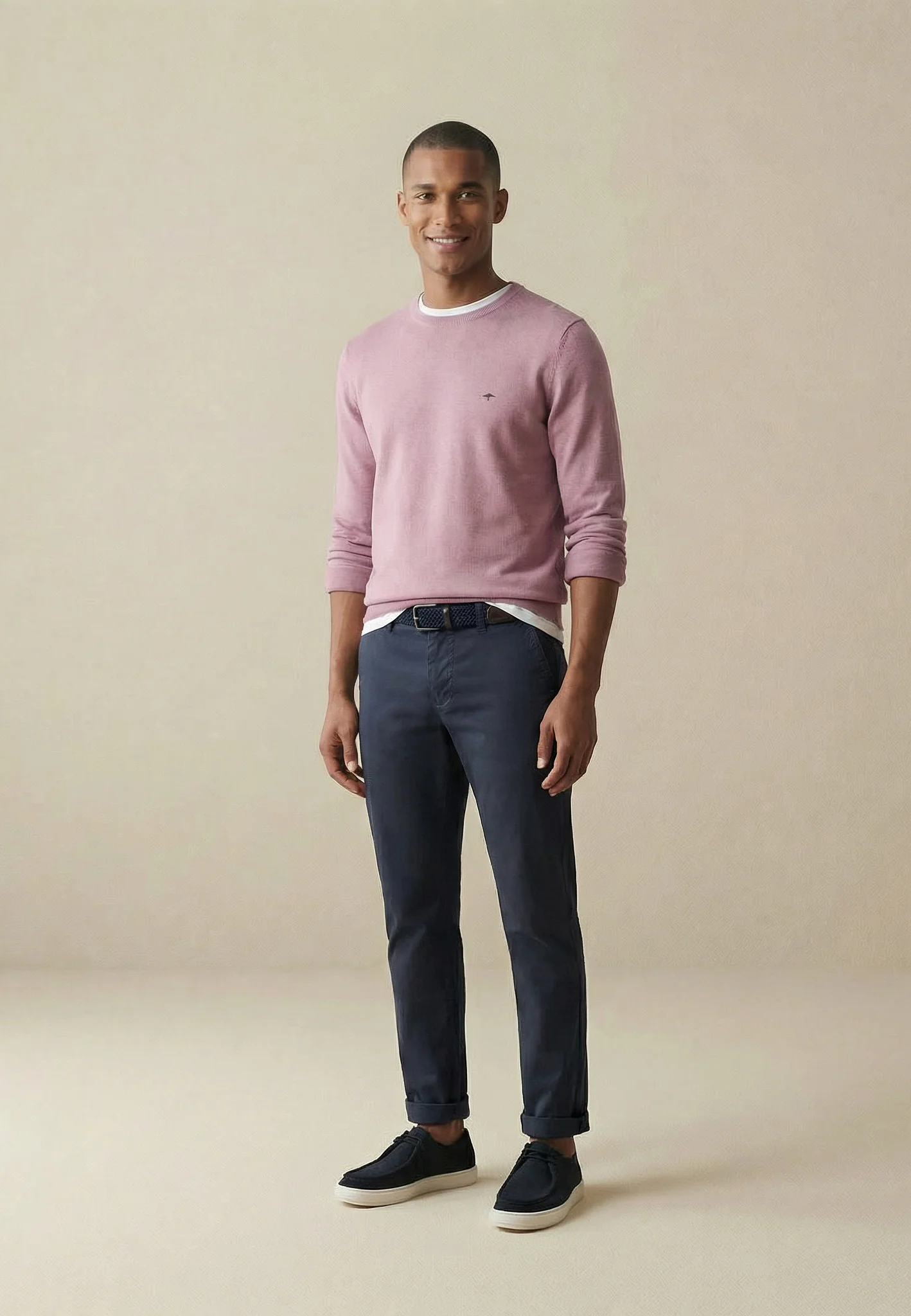 Feinstrickpullover aus reiner Baumwolle mit Rundhalsausschnitt - Image 47