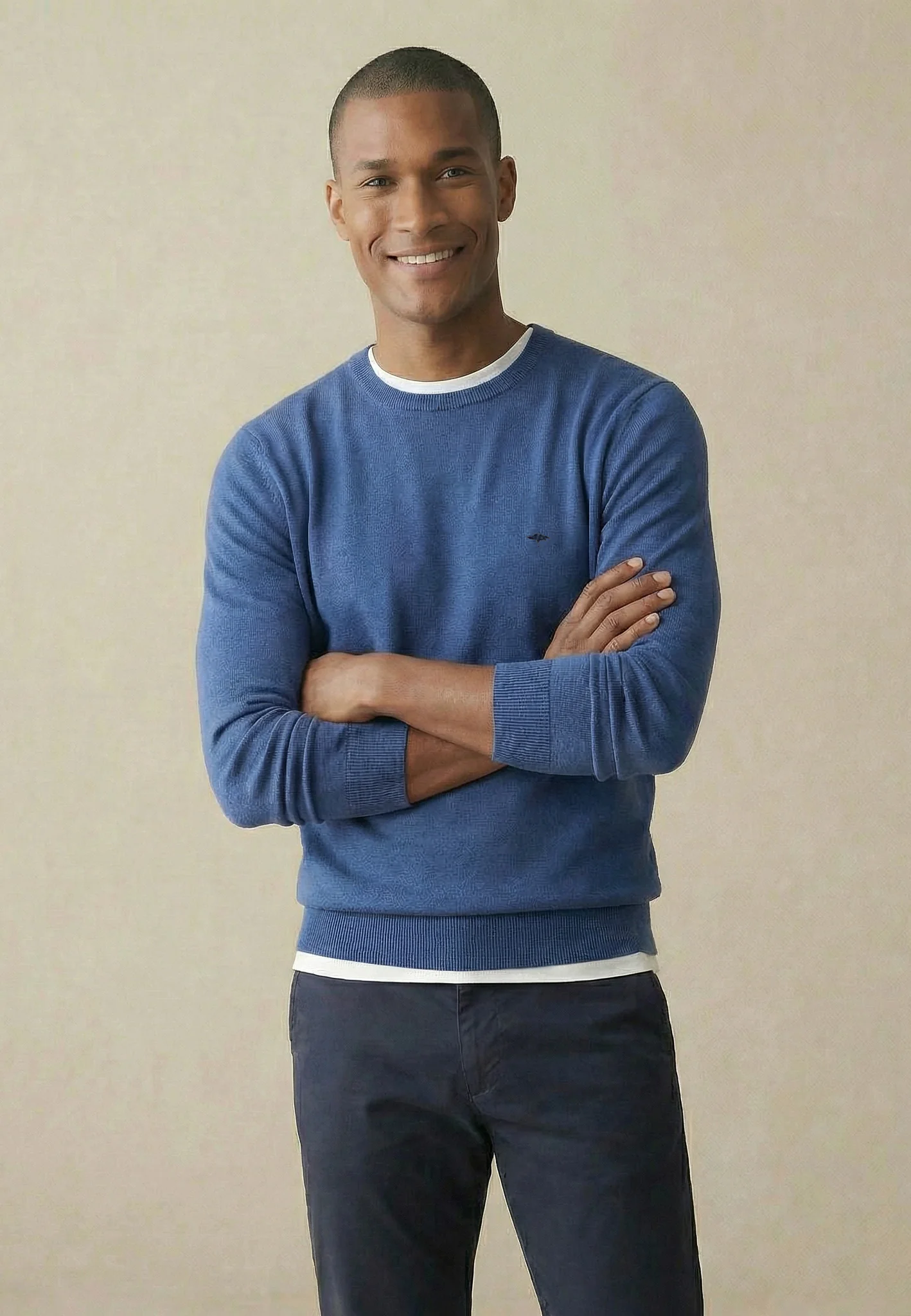 Feinstrickpullover aus reiner Baumwolle mit Rundhalsausschnitt - Image 51