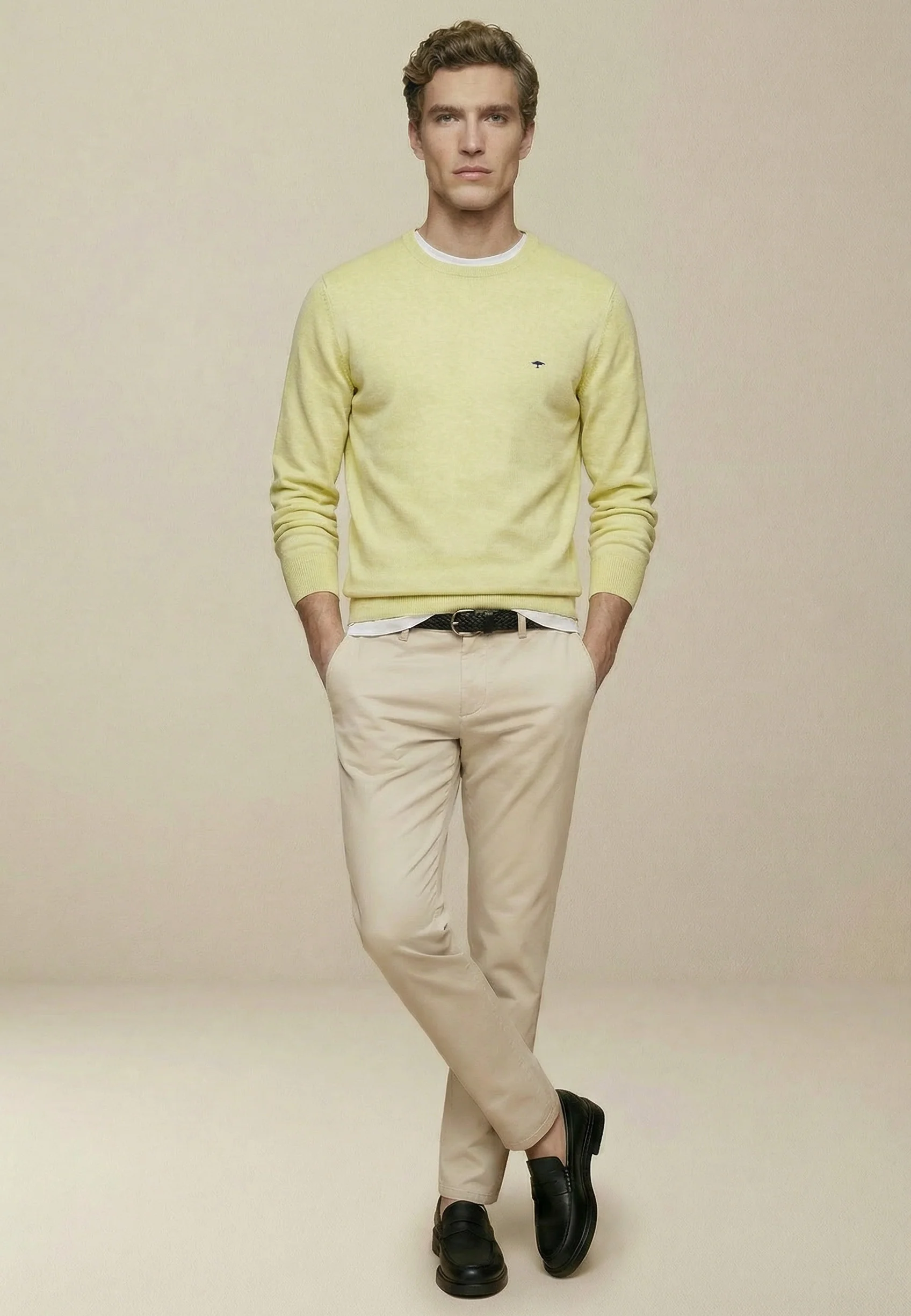 Feinstrickpullover aus reiner Baumwolle mit Rundhalsausschnitt - Image 67