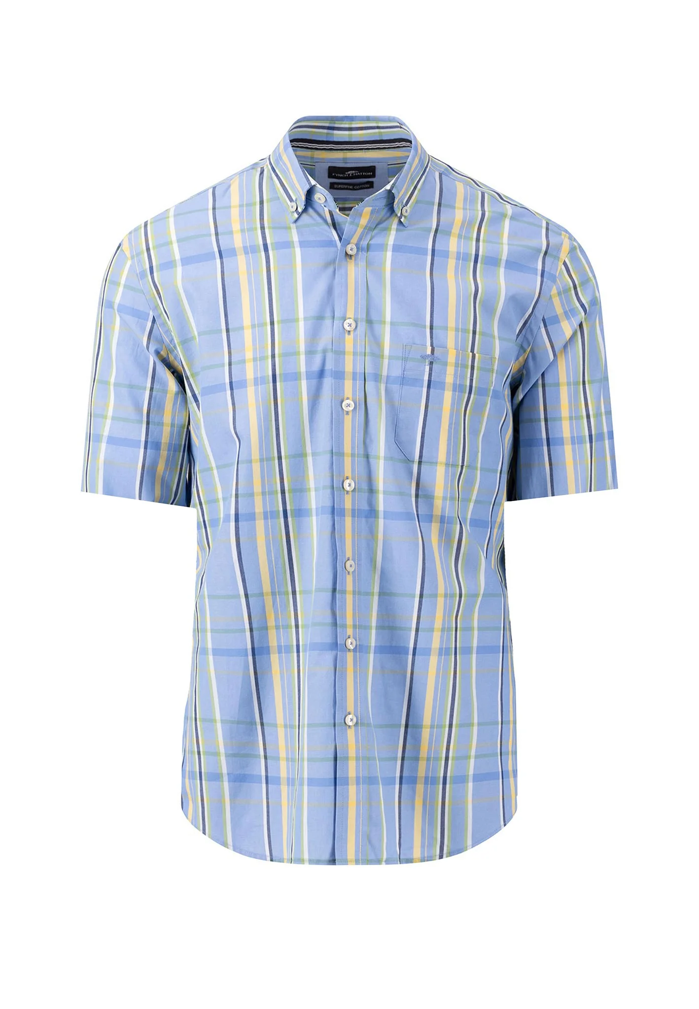 Gestreiftes Halbarm-Hemd mit Button-Down-Kragen - Image 3