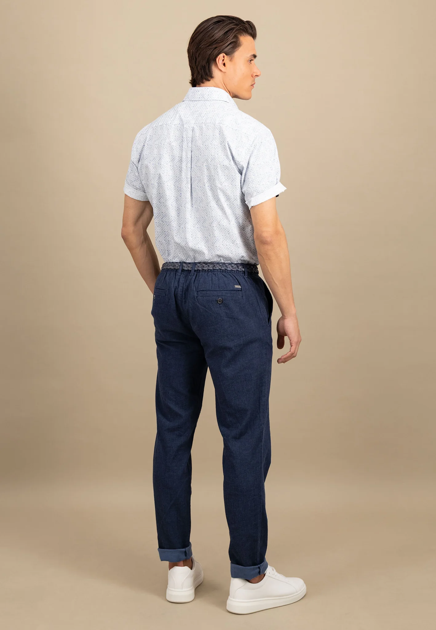 Halbarm-Hemd aus Baumwolle mit Print - Image 3