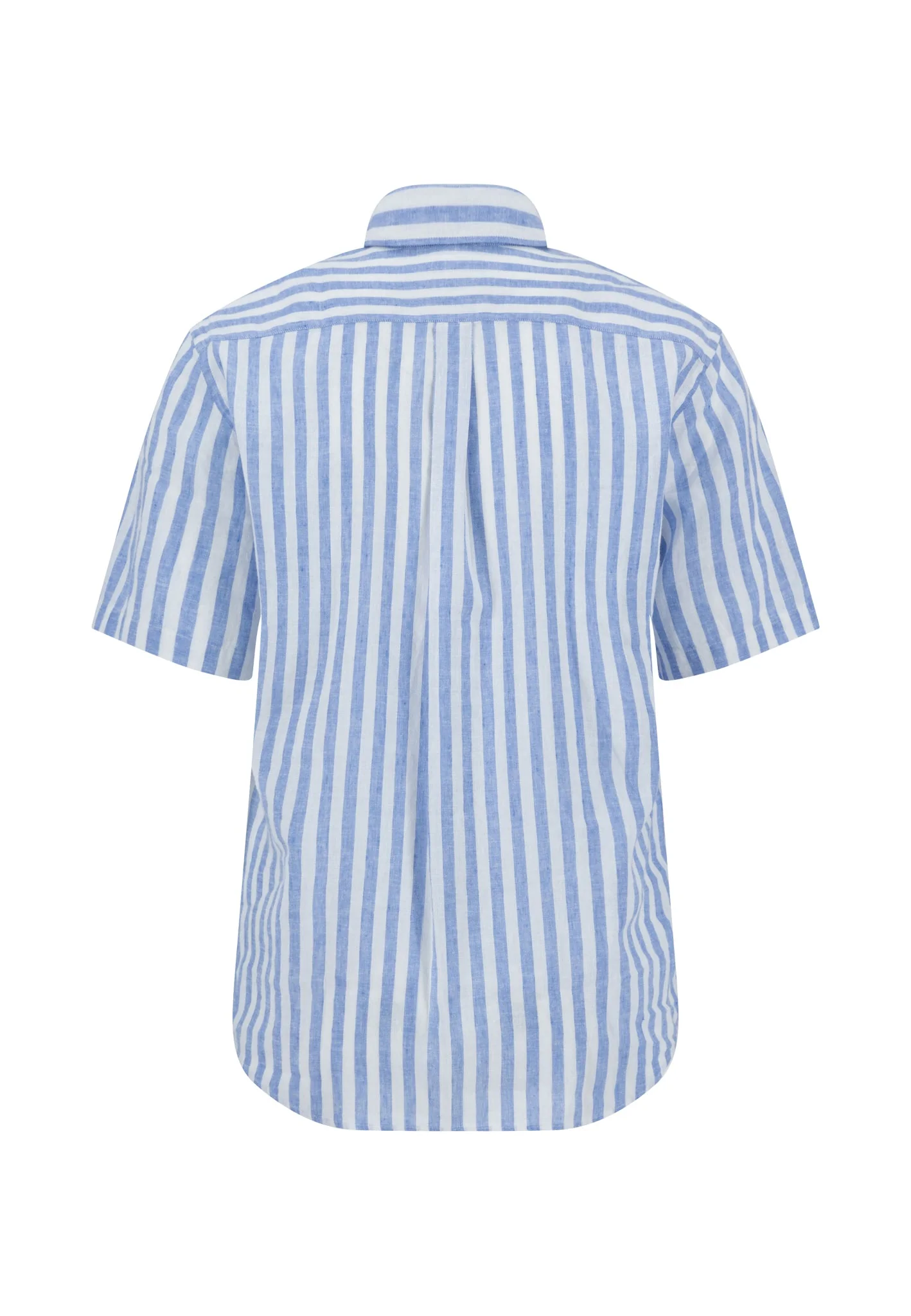 Halbarm-Hemd aus Leinen-Baumwollmix mit Streifen - Image 4