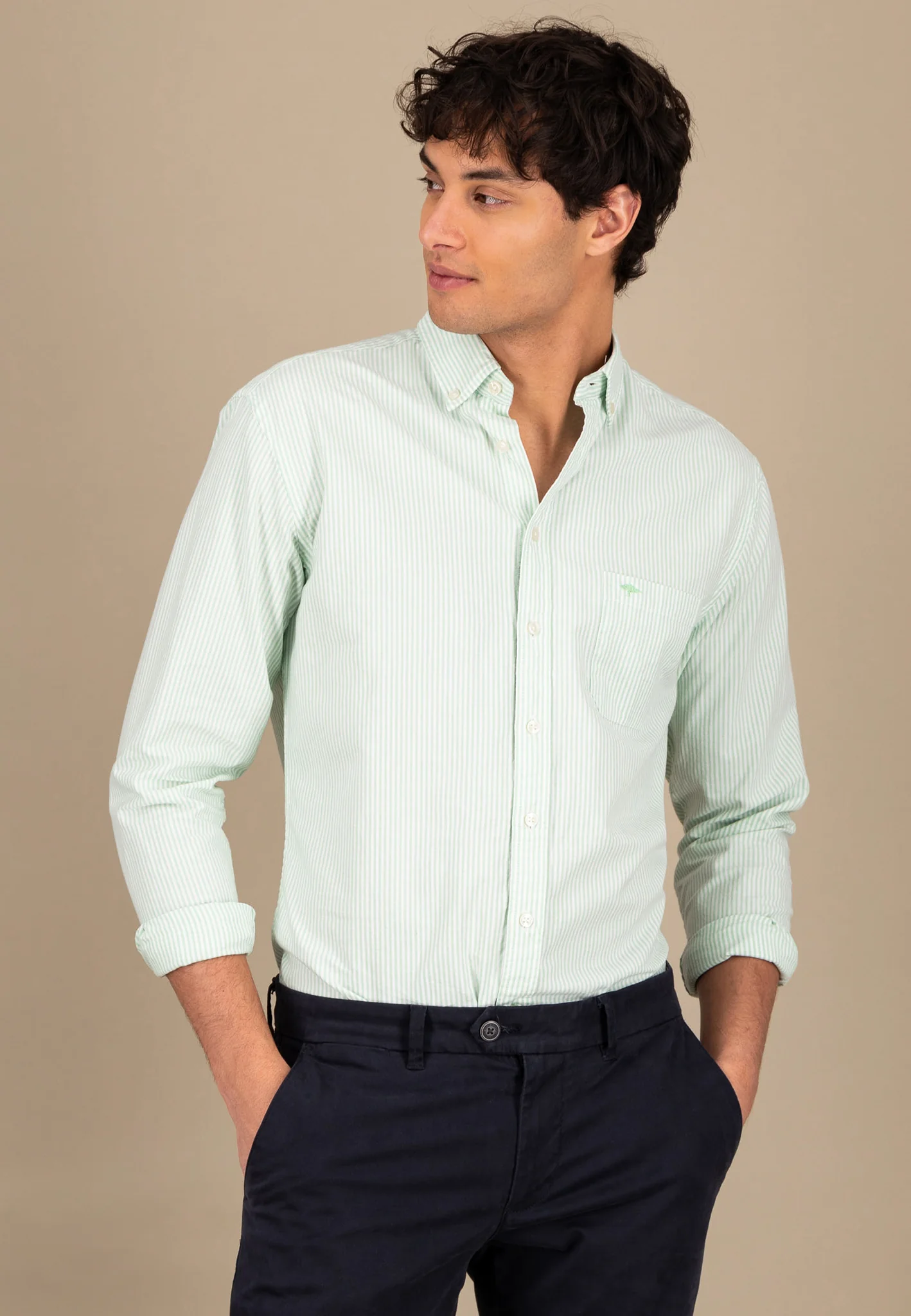 Hemd aus Baumwolle im filigranen Streifenlook - Image 13