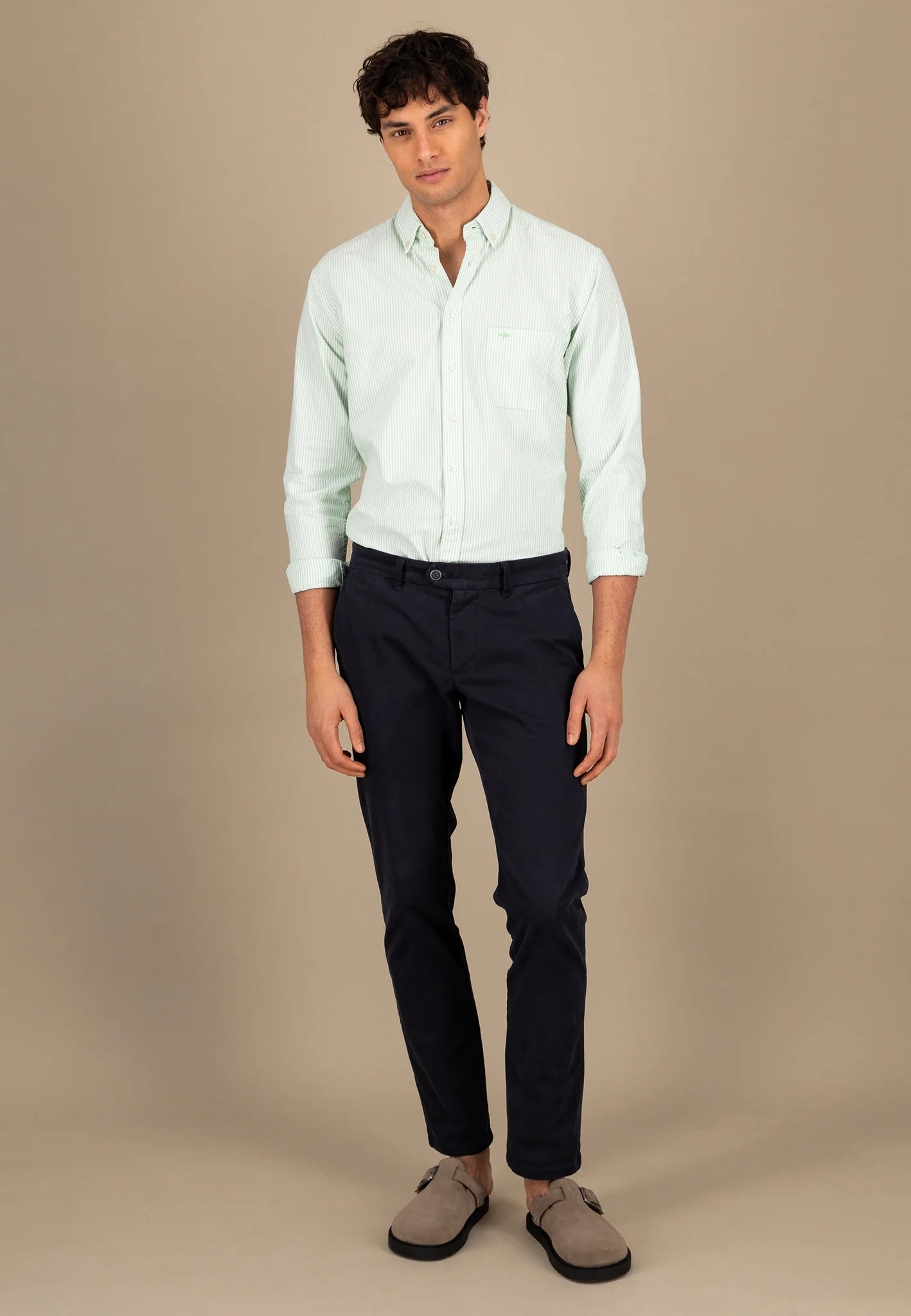 Hemd aus Baumwolle im filigranen Streifenlook - Image 14