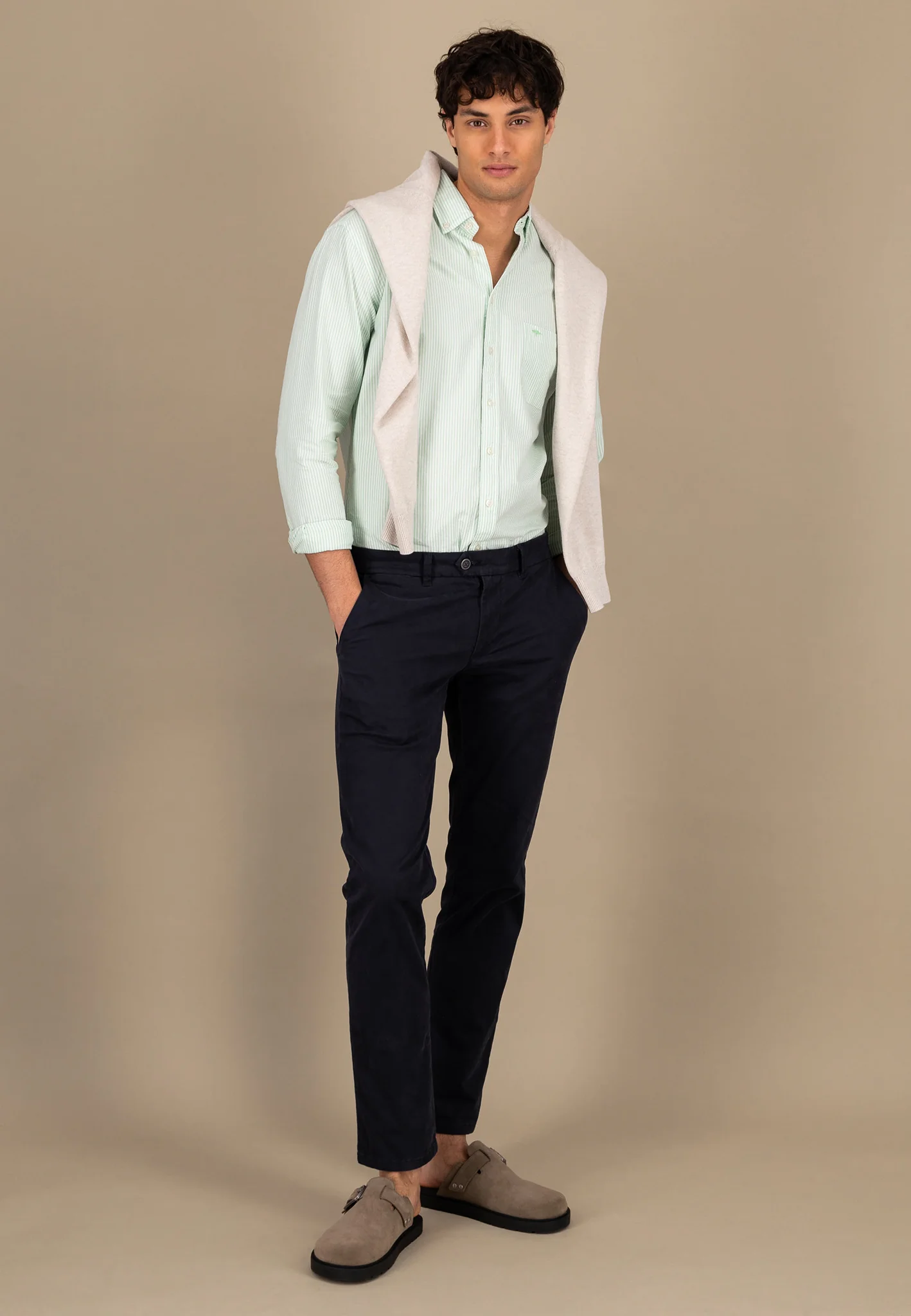 Hemd aus Baumwolle im filigranen Streifenlook - Image 16