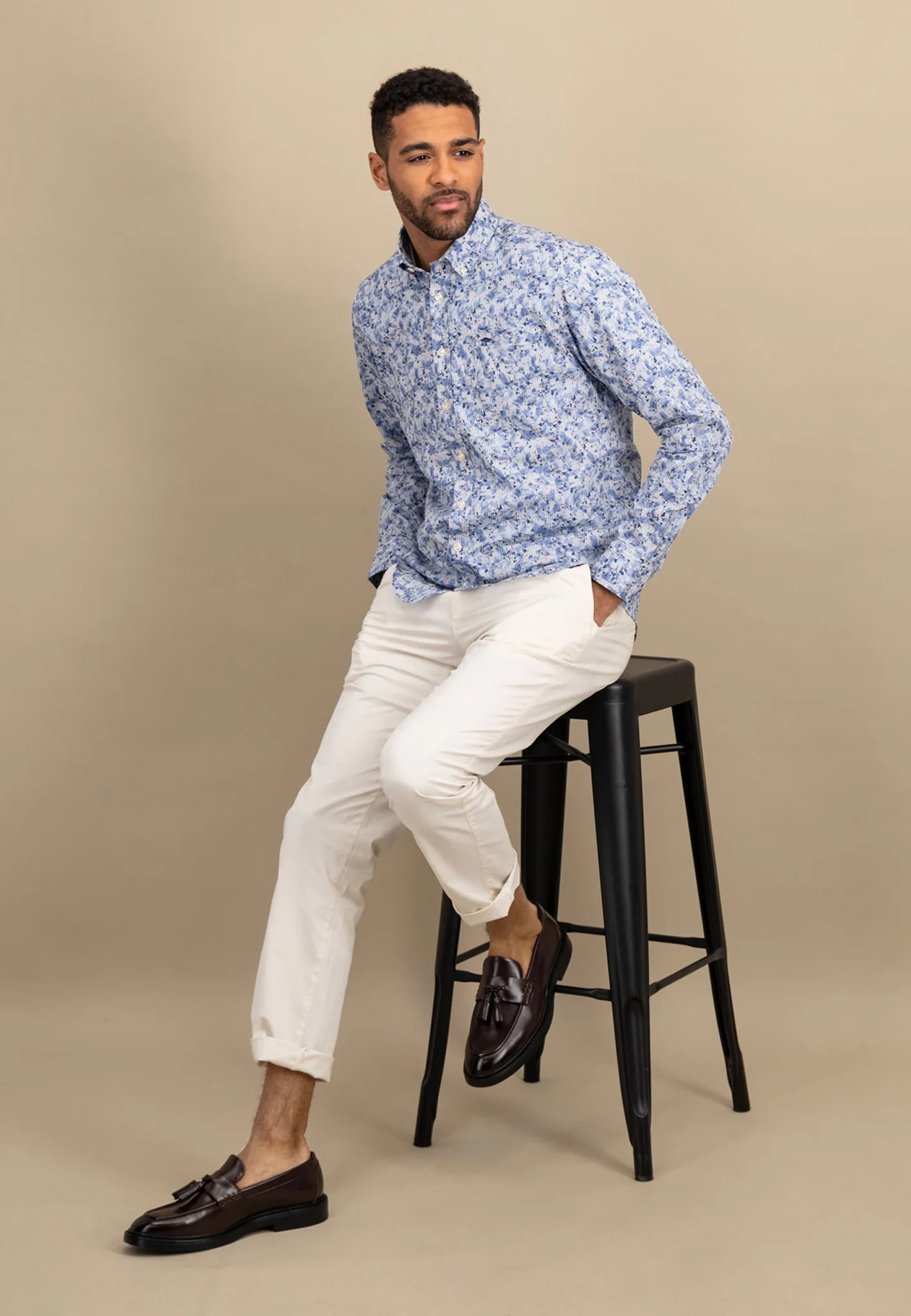 Hemd aus Baumwolle mit floralem Alloverprint - Image 16