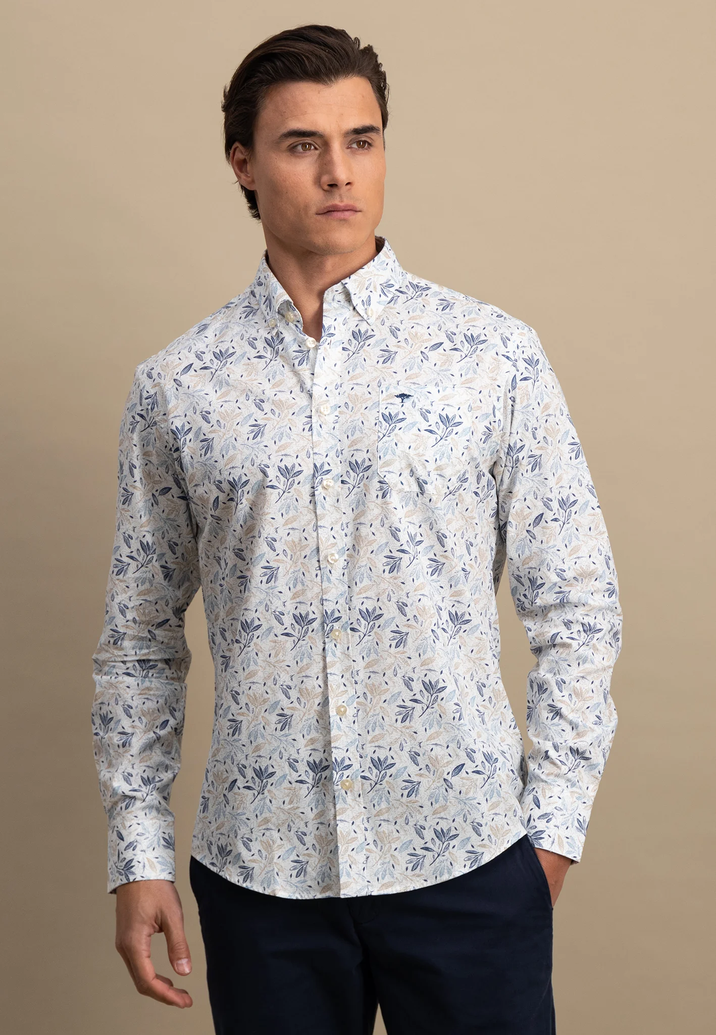 Hemd aus Baumwolle mit floralem Alloverprint - Image 7