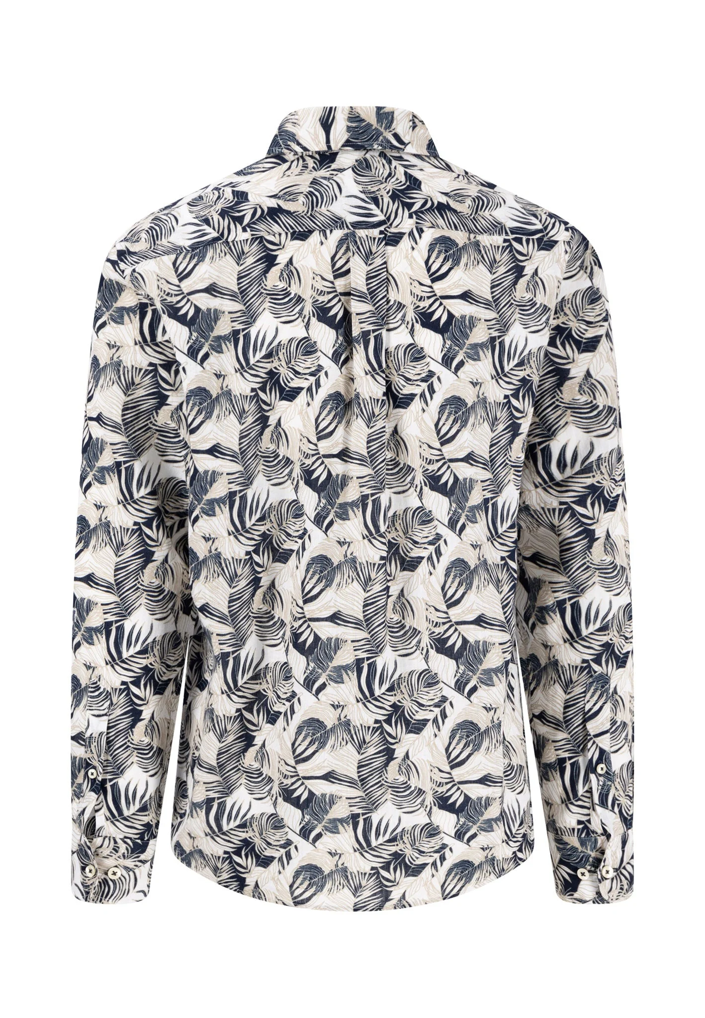 Hemd aus Leinen mit botanischem Muster - Image 5