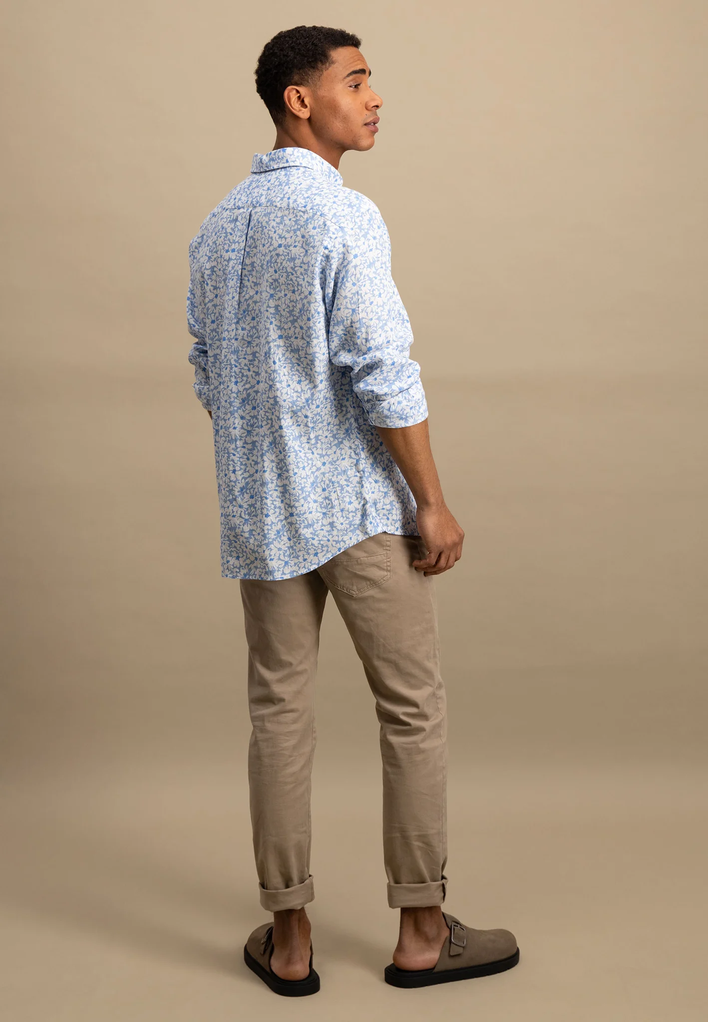 Hemd aus Leinen mit botanischem Muster - Image 8