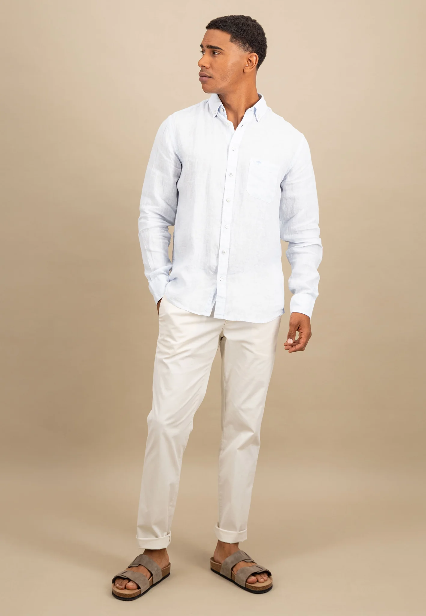 Hemd aus Leinen mit Button-Down-Kragen - Image 10