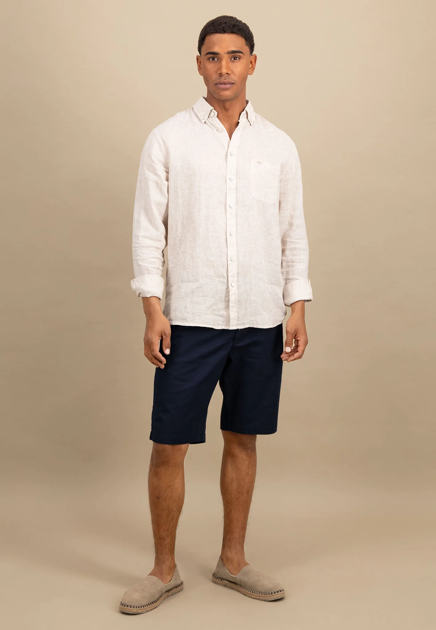 Hemd aus Leinen mit Button-Down-Kragen - Image 14