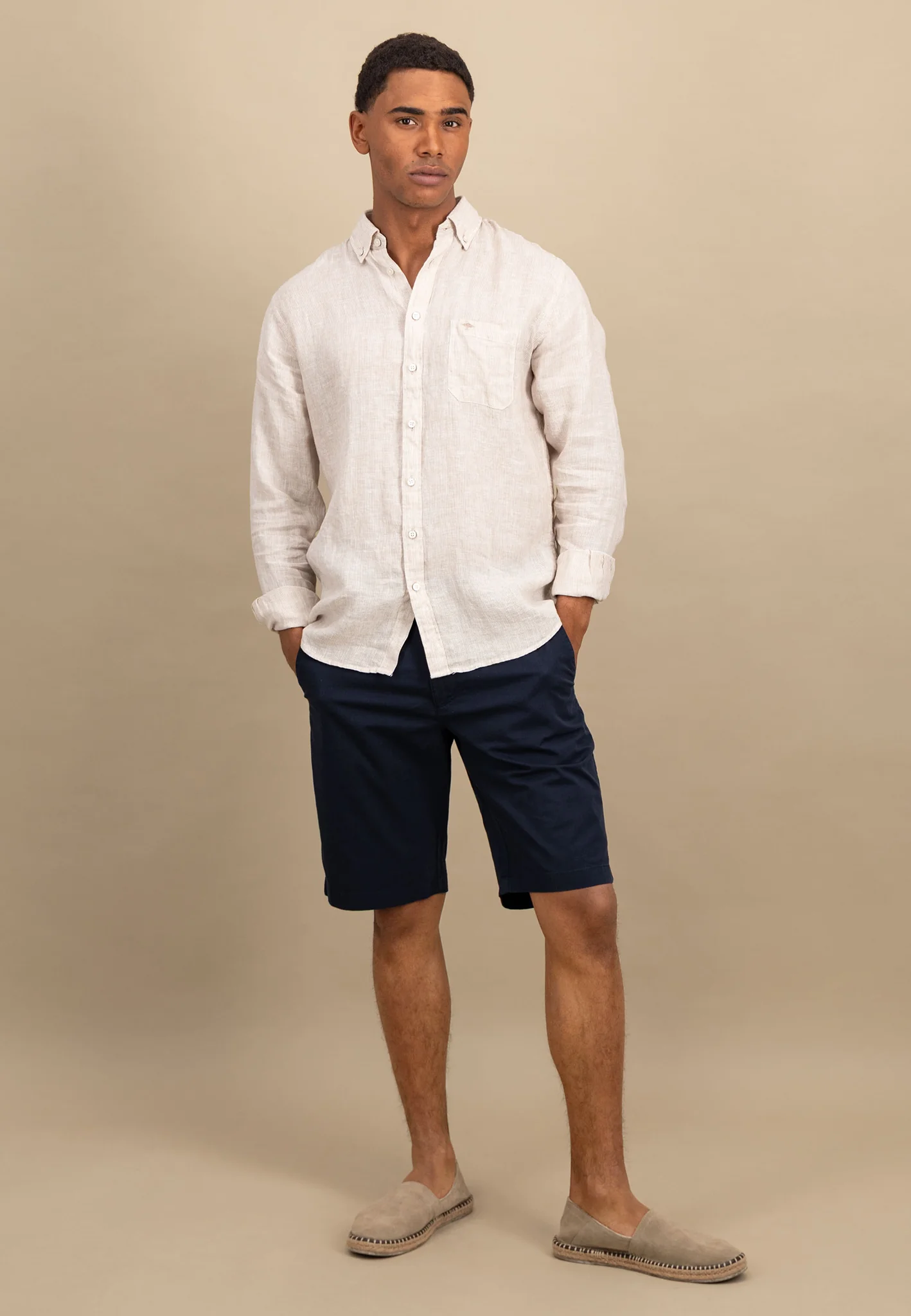 Hemd aus Leinen mit Button-Down-Kragen - Image 16