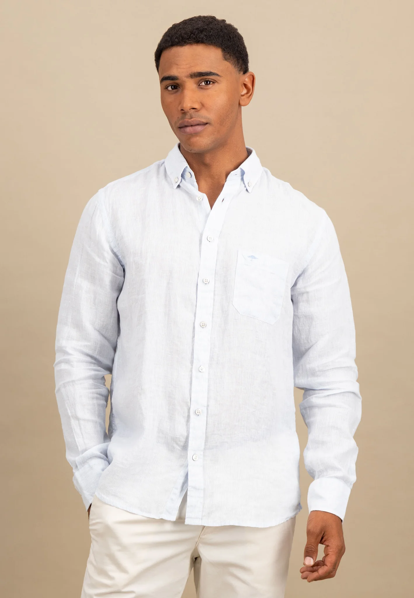 Hemd aus Leinen mit Button-Down-Kragen - Image 7