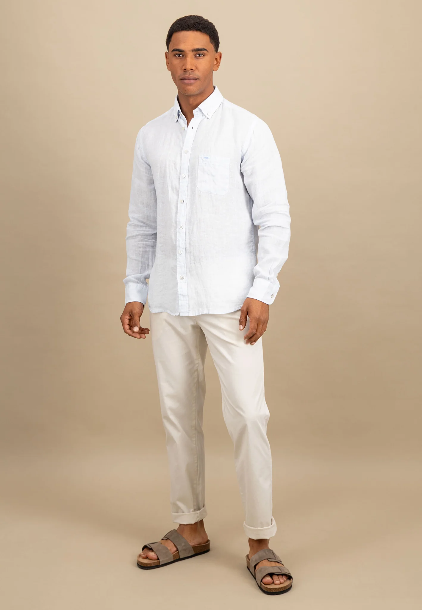 Hemd aus Leinen mit Button-Down-Kragen - Image 8