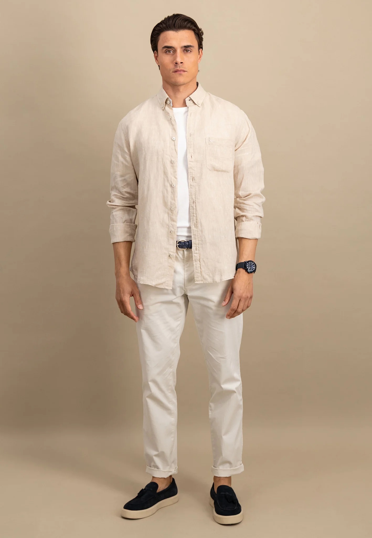 Hemd aus Leinen mit Button-Down-Kragen - Image 14