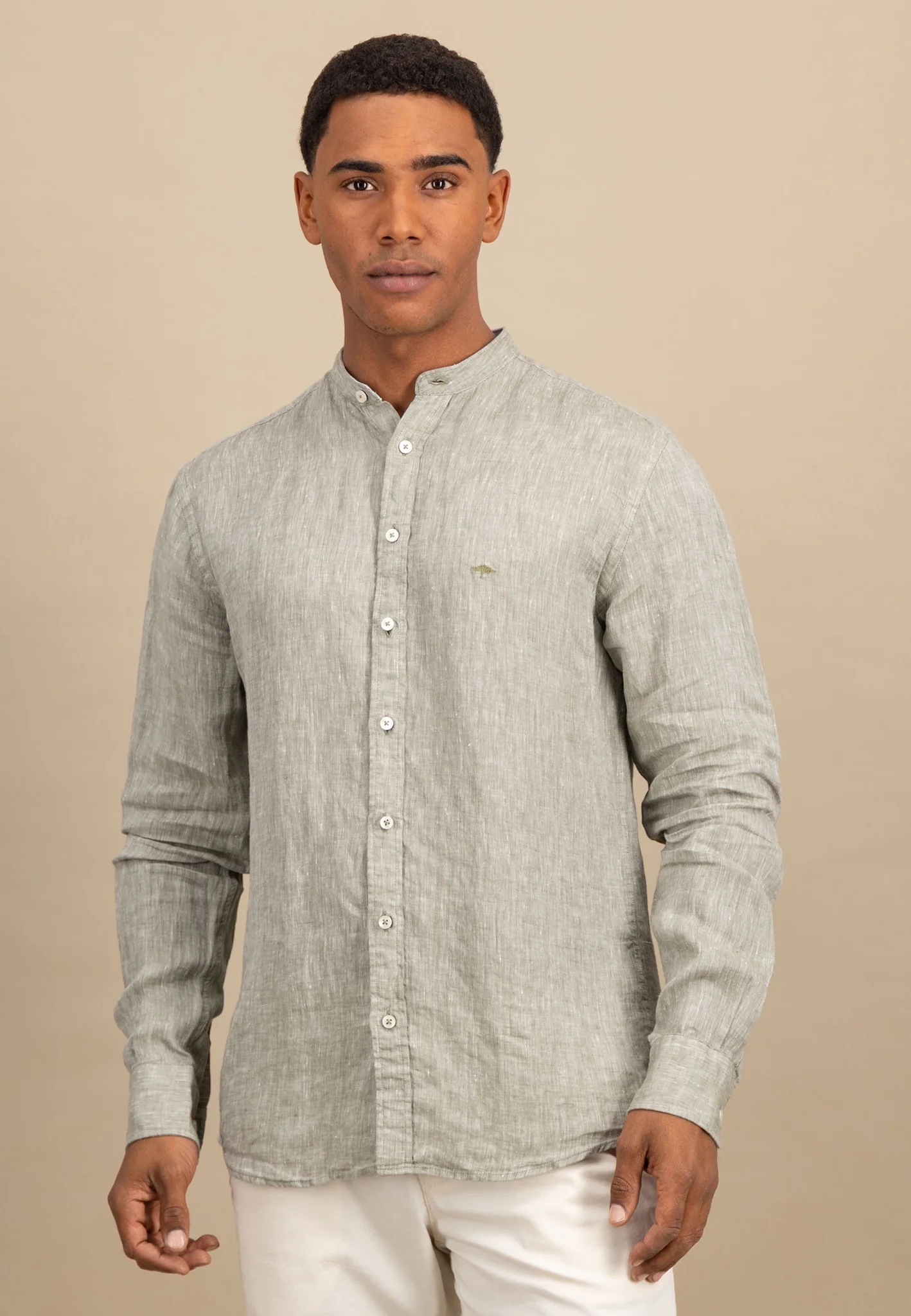Hemd aus Leinen mit Stehkragen - Image 12