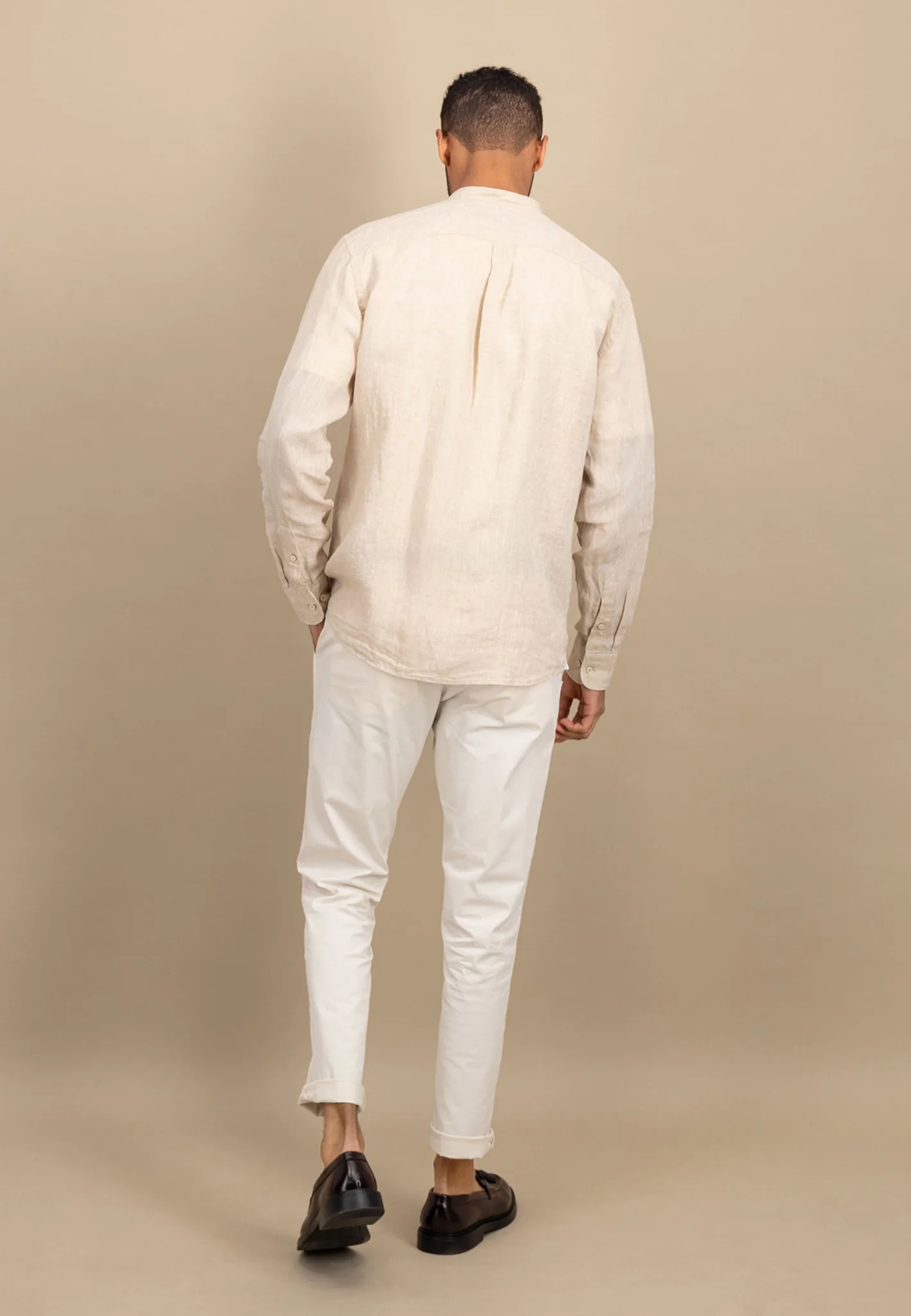 Hemd aus Leinen mit Stehkragen - Image 20
