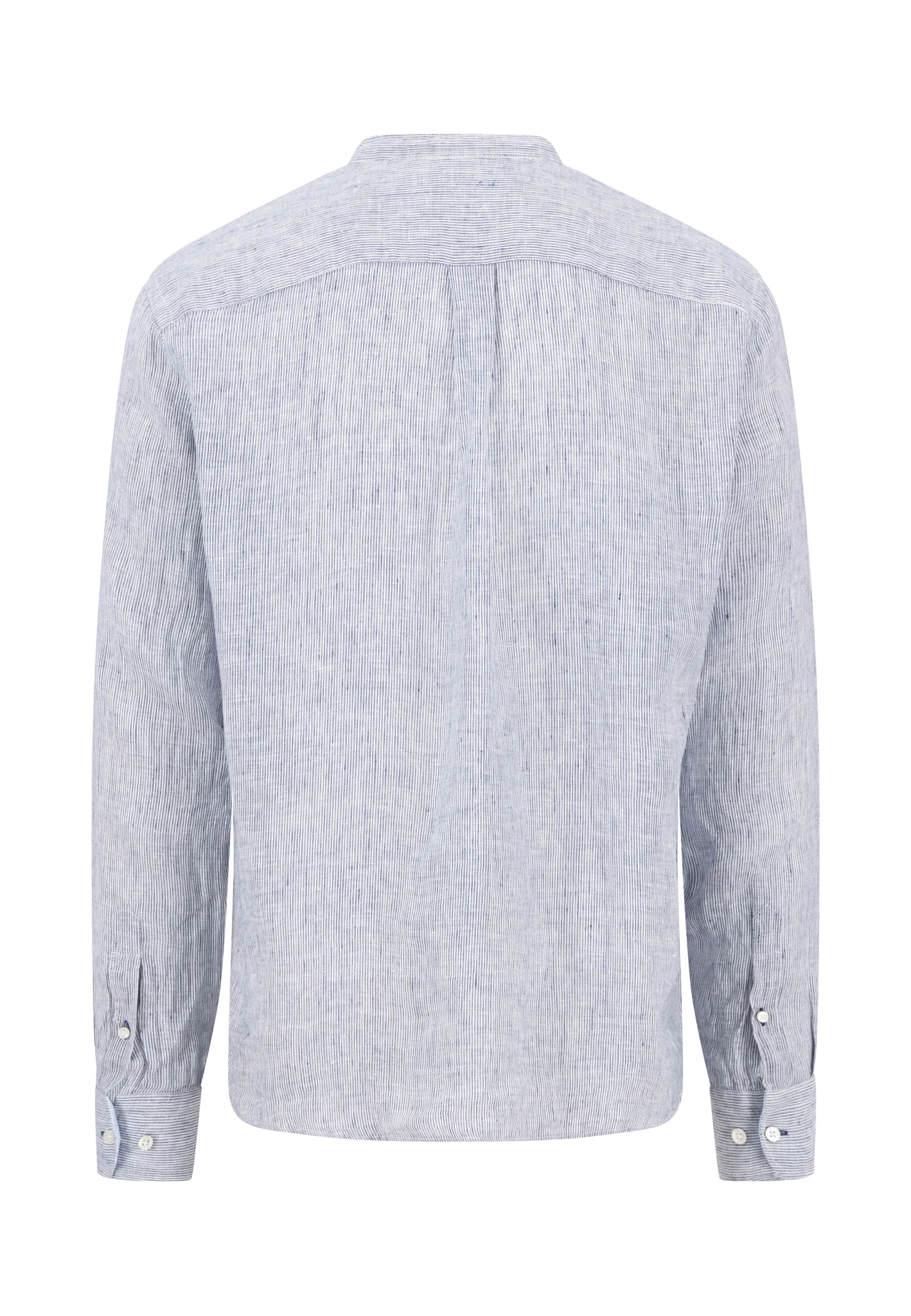 Hemd aus Leinen mit Stehkragen und Streifen - Image 4