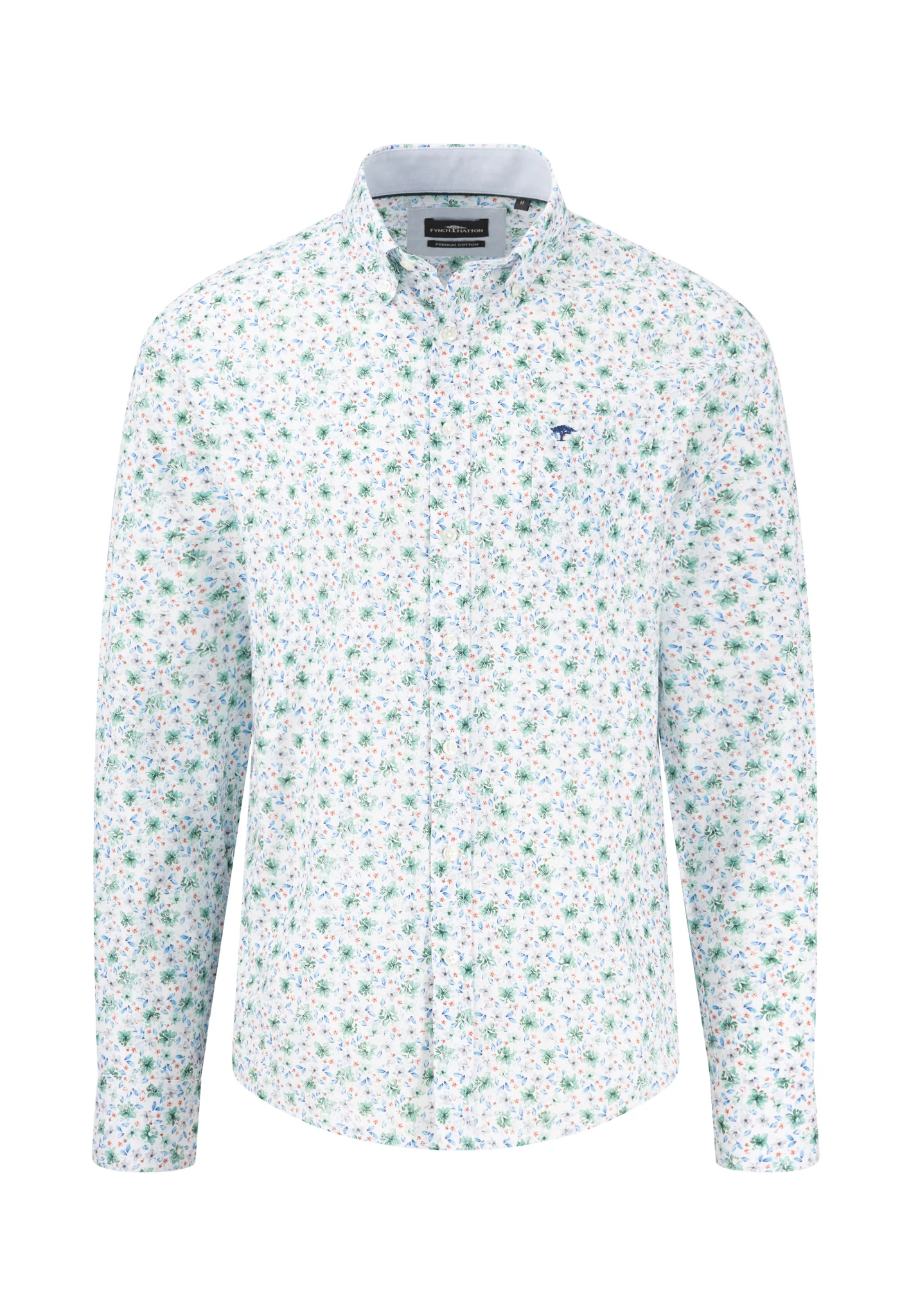 Hemd mit Button-Down-Kragen und floralem Print - Image 11