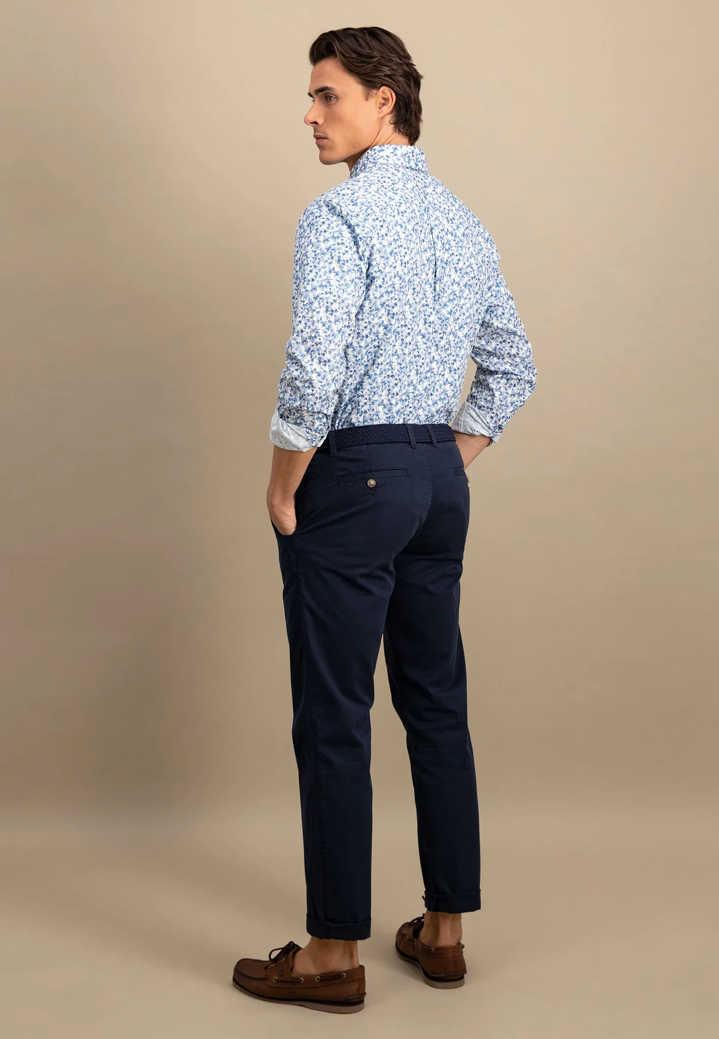 Hemd mit Button-Down-Kragen und floralem Print - Image 3