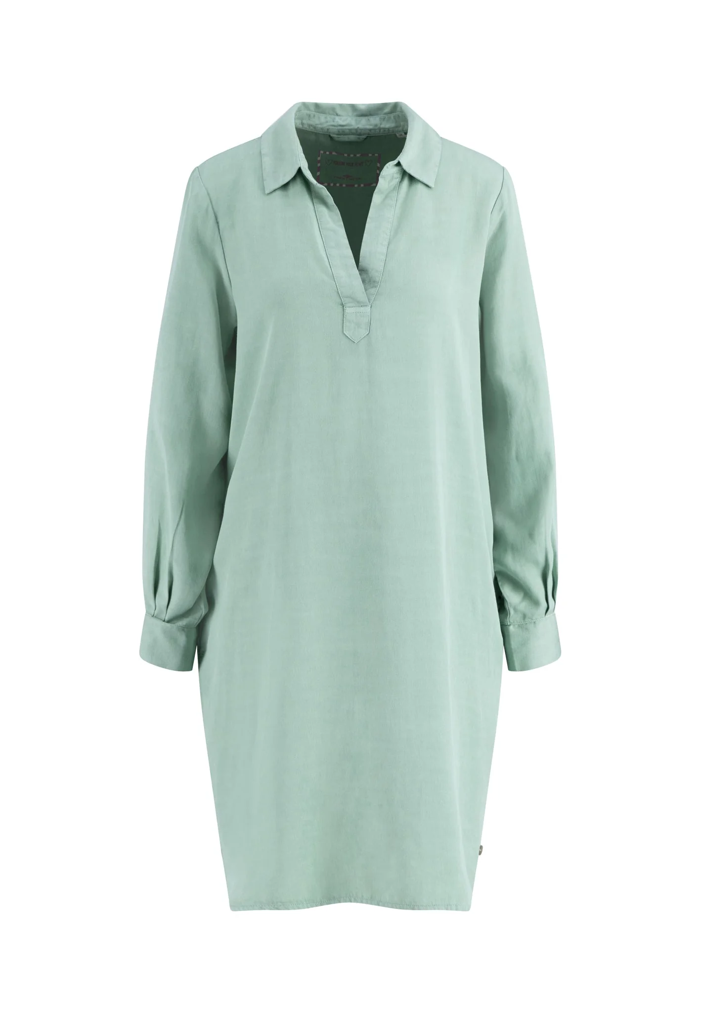 Hemdblusenkleid aus Lyocell mit Tunika-Ausschnitt - Image 5