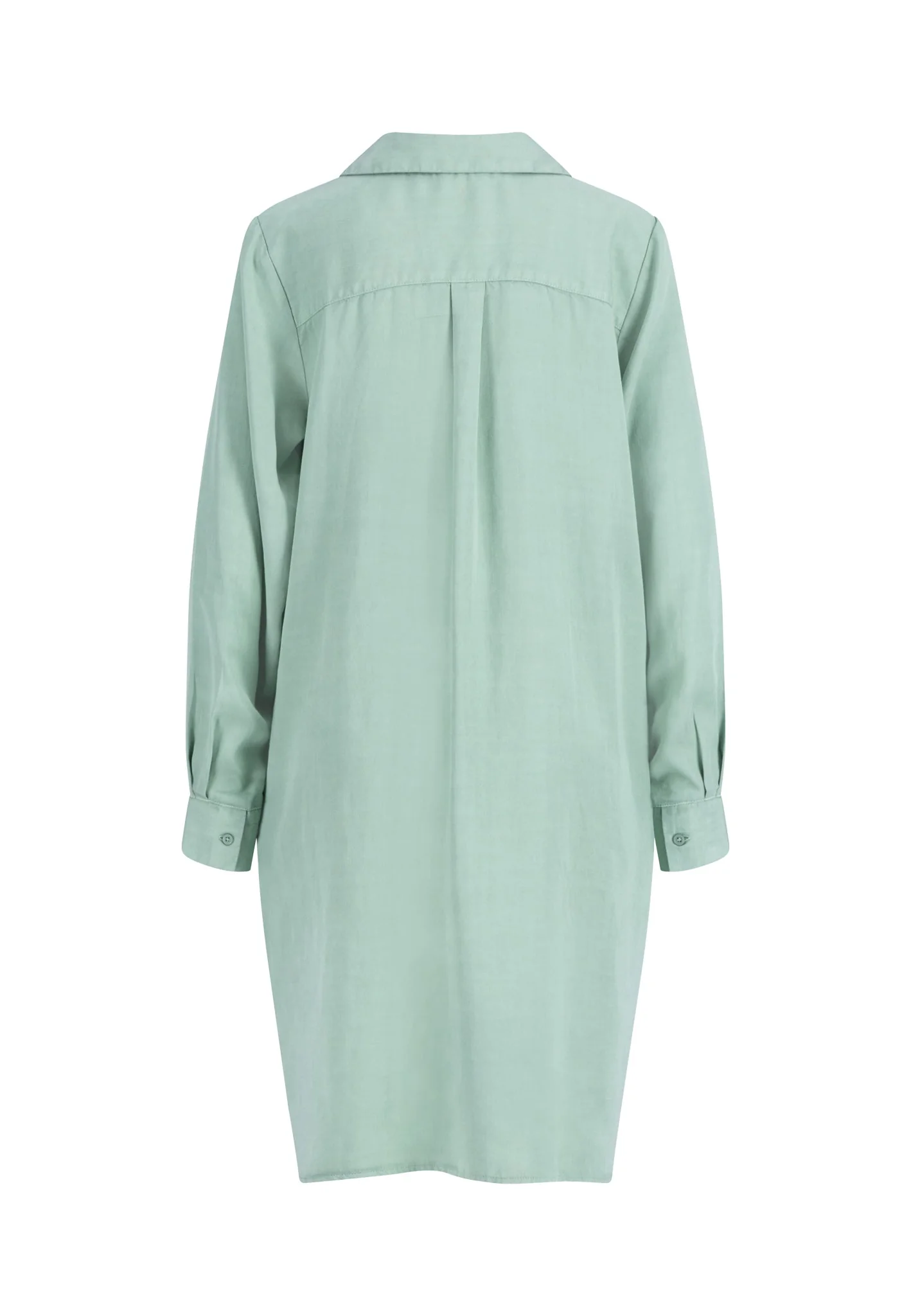 Hemdblusenkleid aus Lyocell mit Tunika-Ausschnitt - Image 6