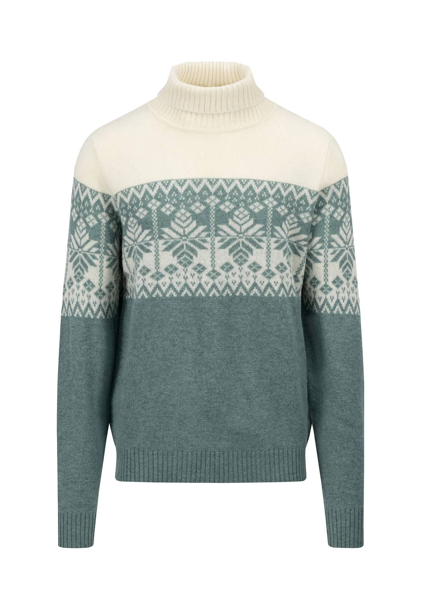 Jacquard-Strick Pullover aus Lammwolle - Image 3