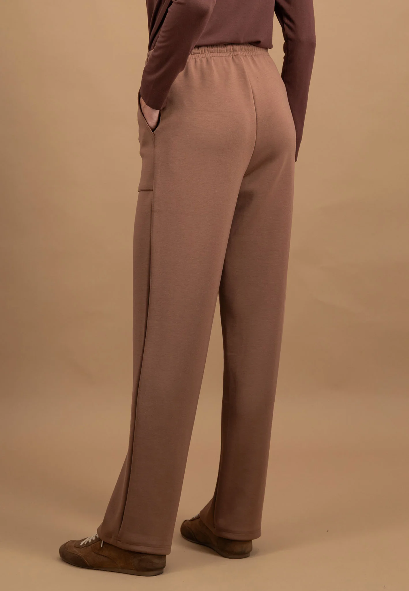 Jerseyhose aus Viskose-Mix mit Tunnelzug - Straight Leg - Image 7