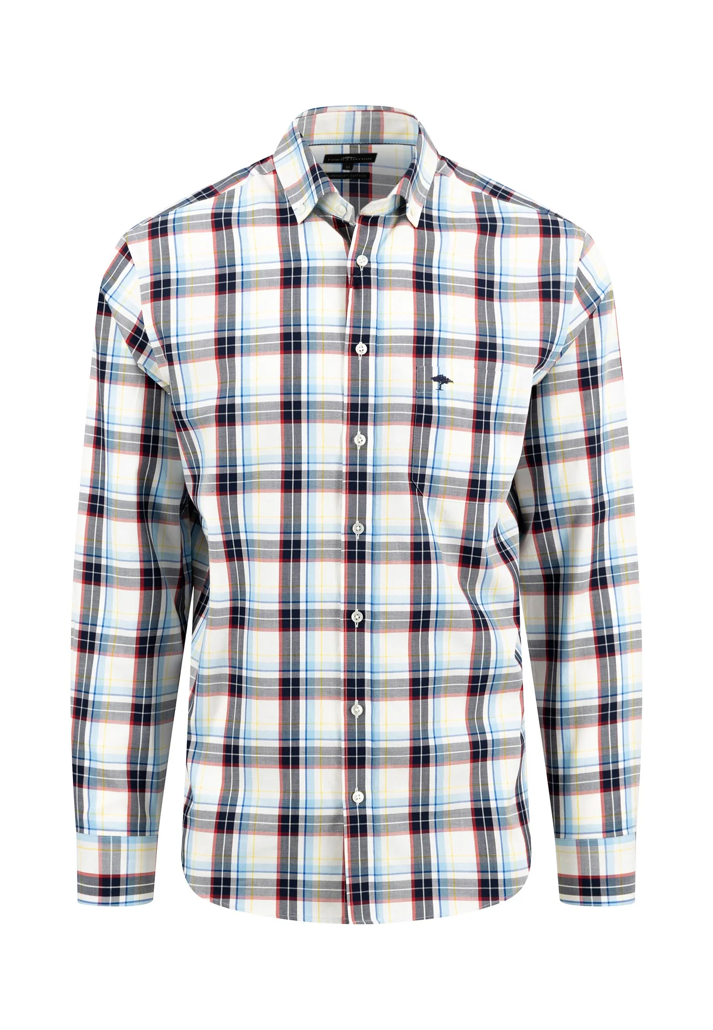 Kariertes Hemd aus Baumwolle mit Button-Down-Kragen - Image 3