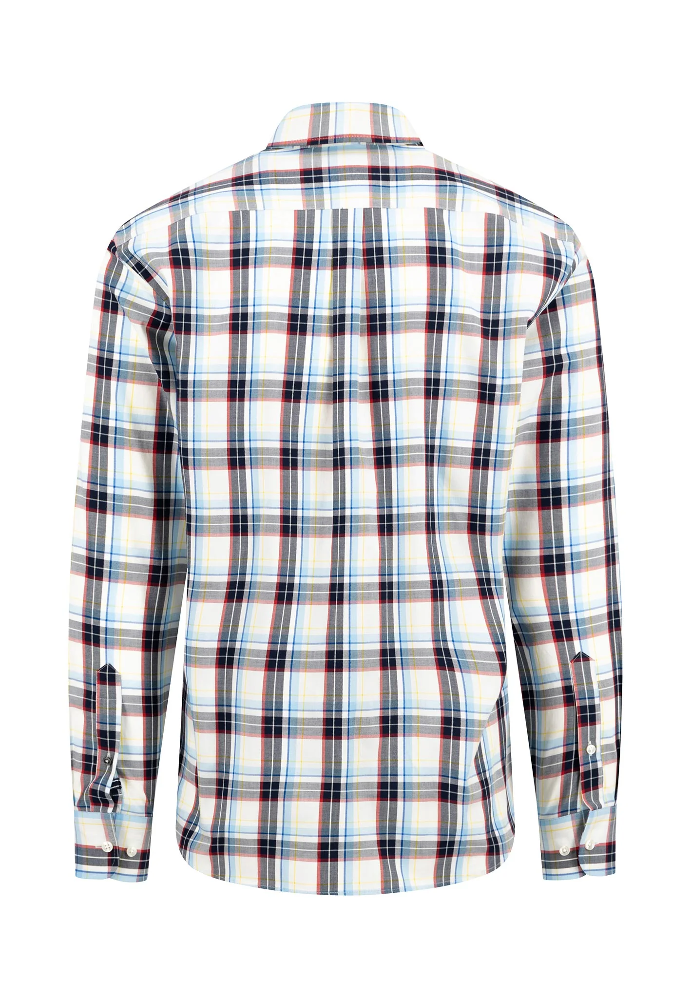 Kariertes Hemd aus Baumwolle mit Button-Down-Kragen - Image 4