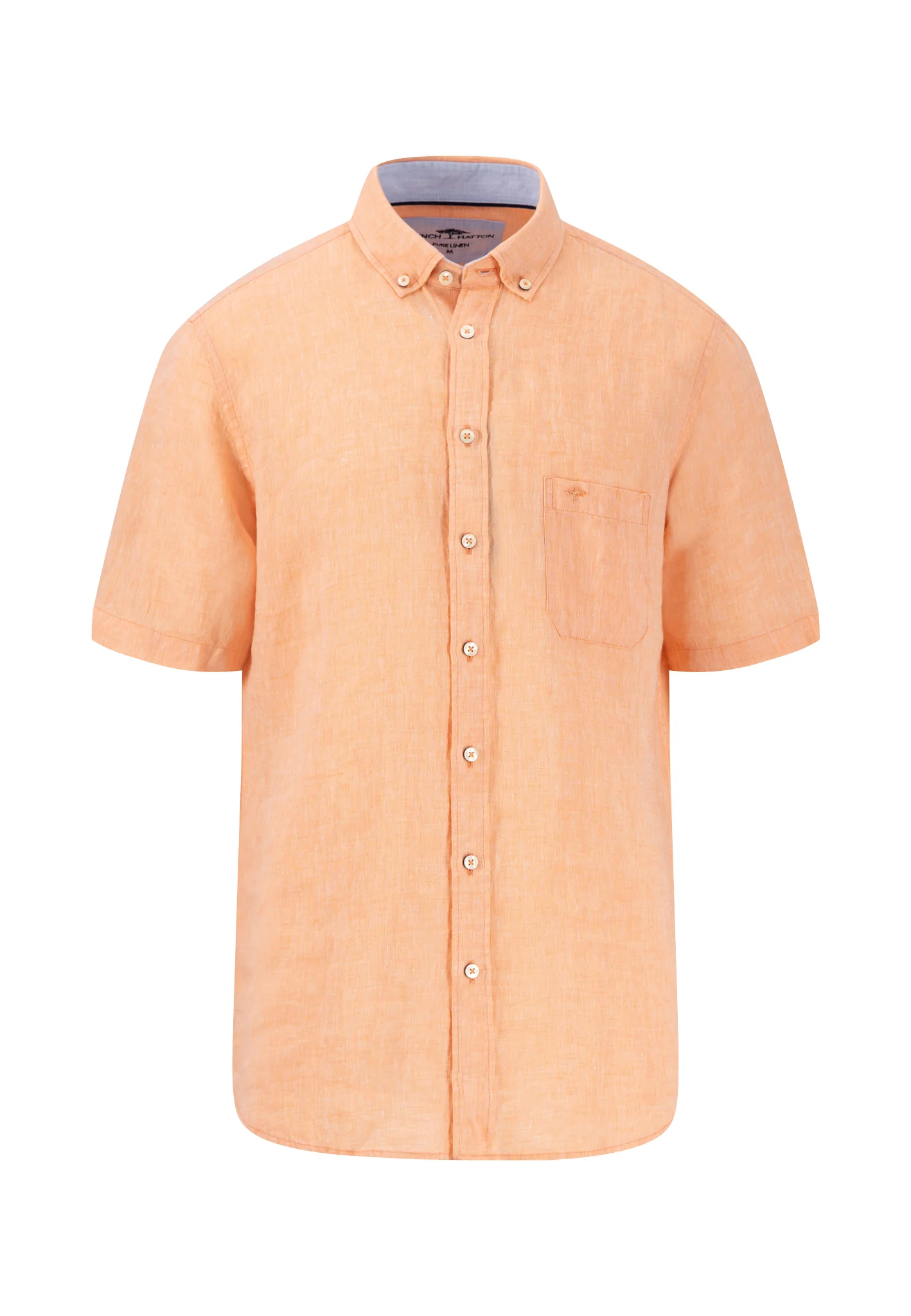 Kurzarm Hemd aus Leinen mit Brusttasche - Image 11