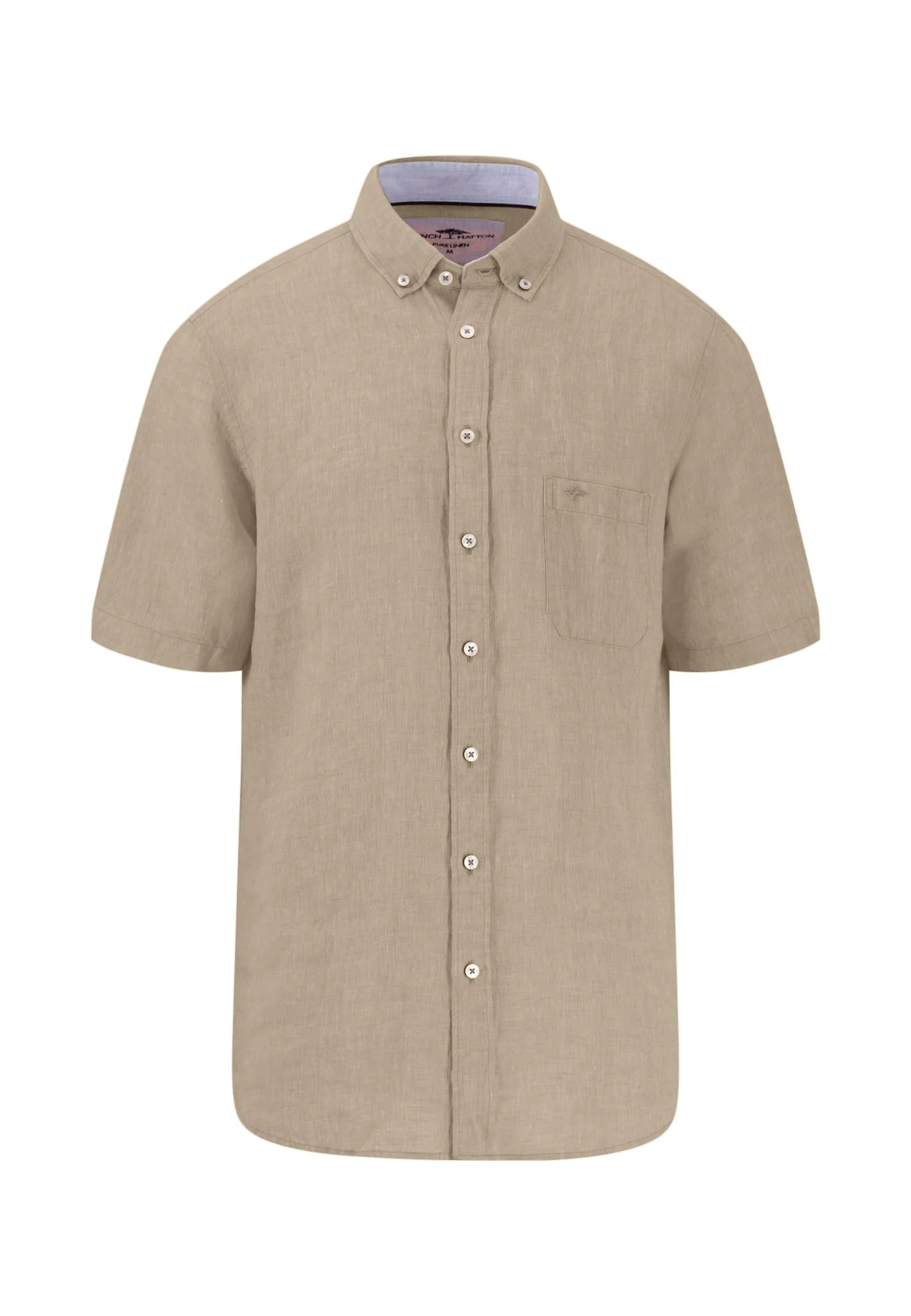 Kurzarm Hemd aus Leinen mit Brusttasche - Image 29