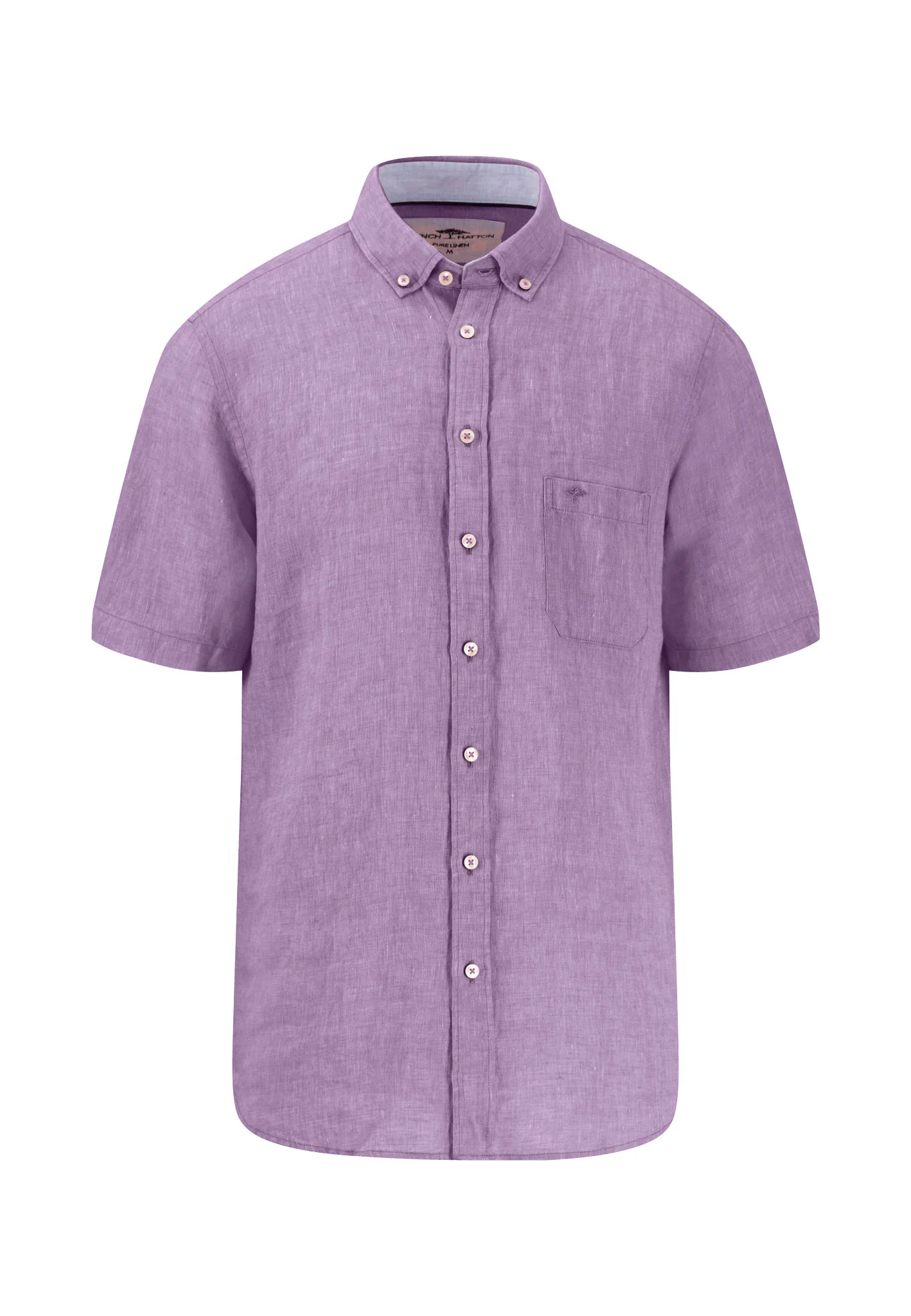 Kurzarm Hemd aus Leinen mit Brusttasche - Image 37