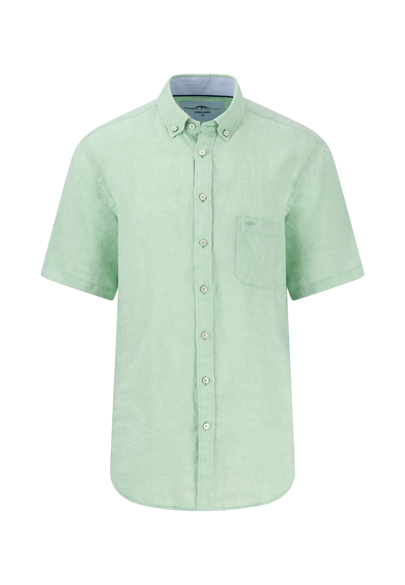 Kurzarm Hemd aus Leinen mit Brusttasche - Image 5